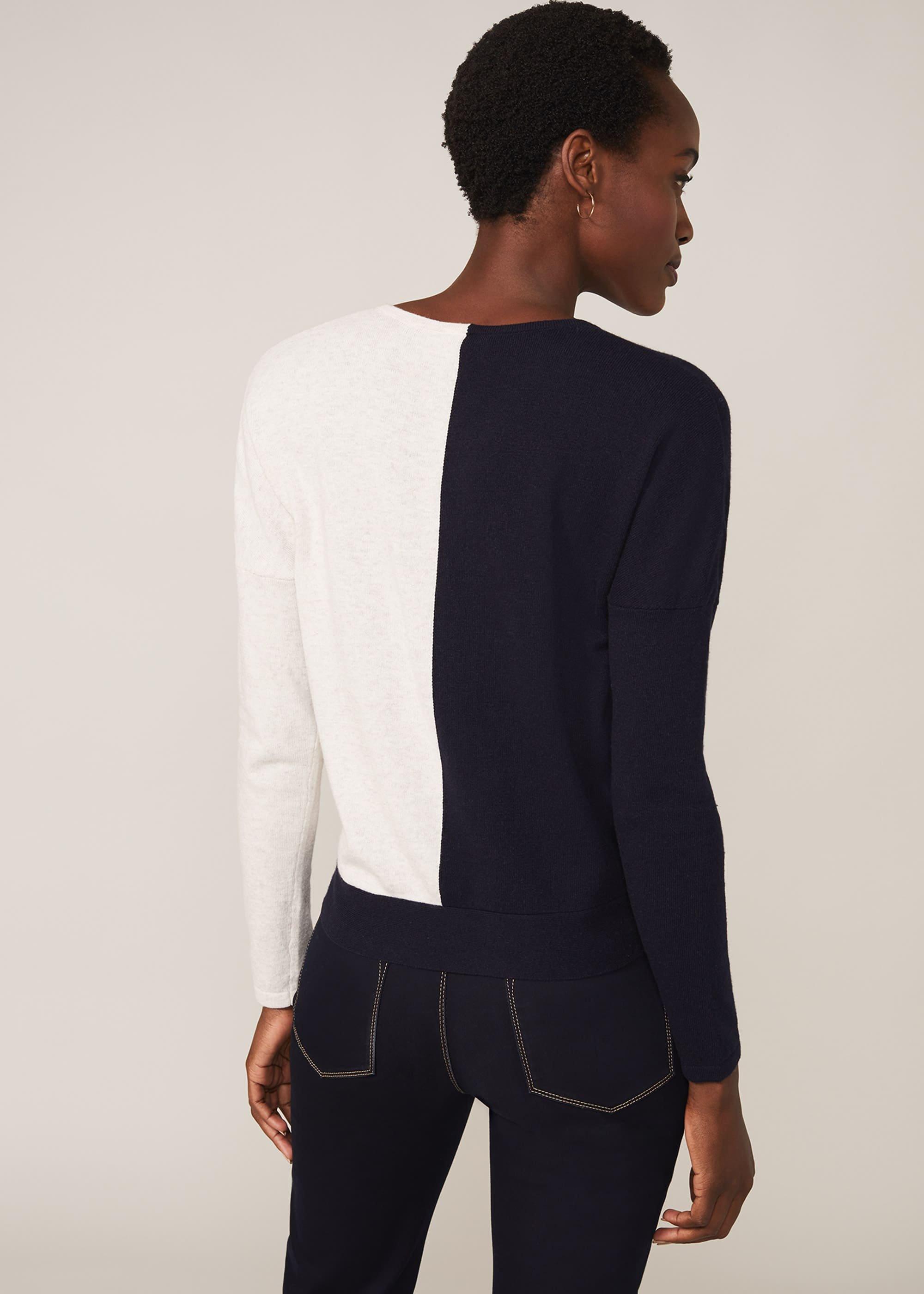 Maliah Colourblock Wrap Knit Top