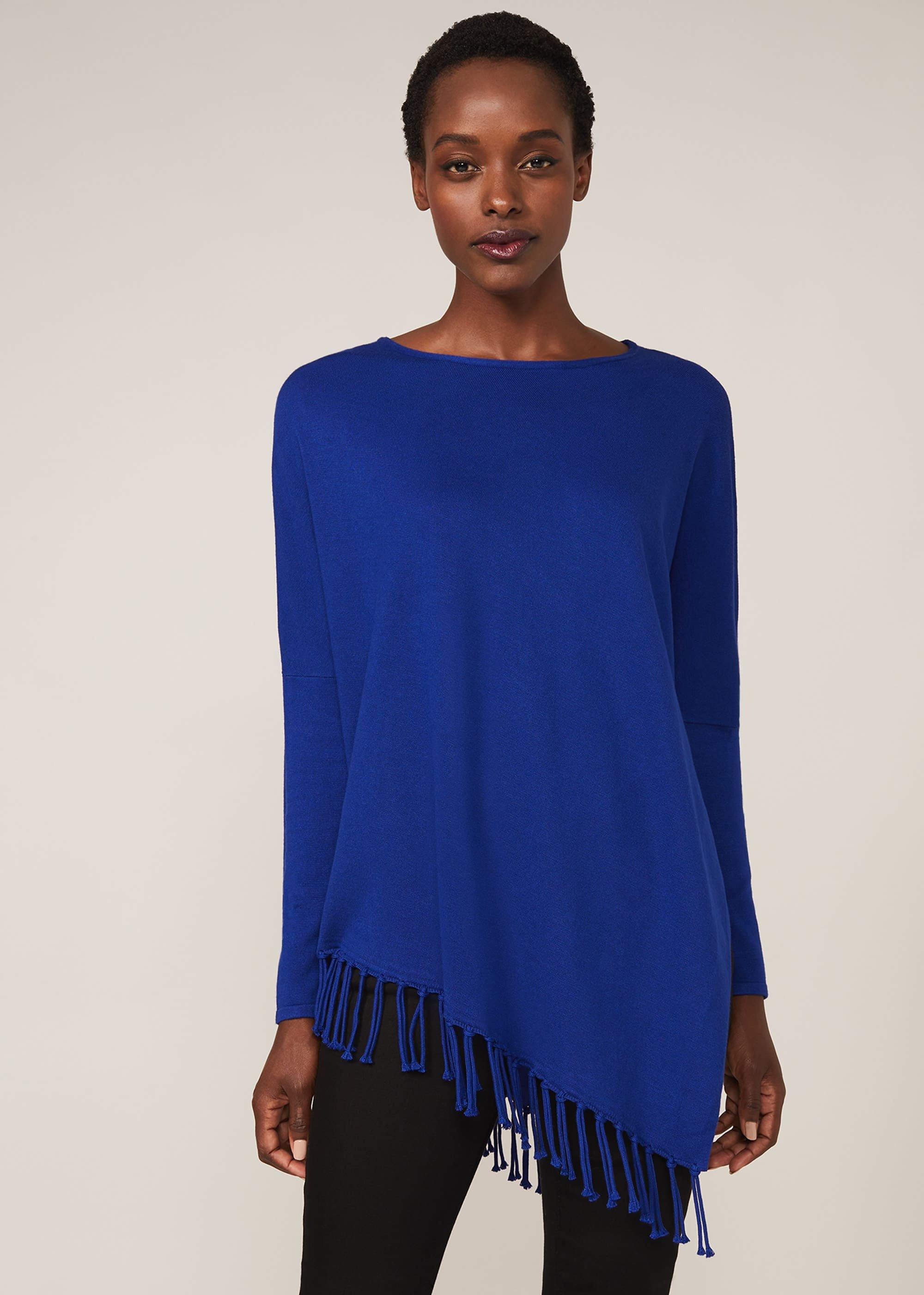 Athena Stricktop mit Fransensaum