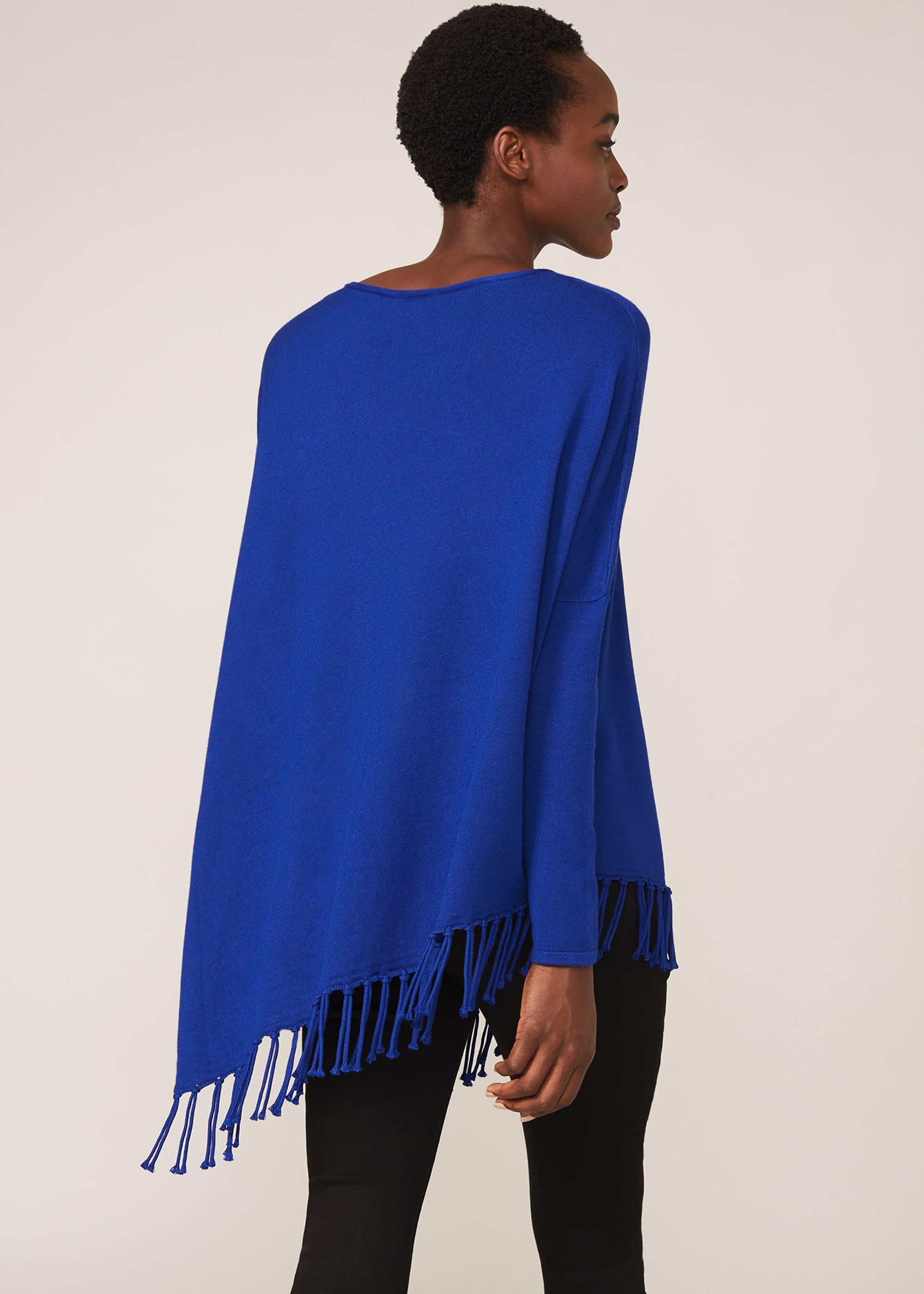 Athena Stricktop mit Fransensaum