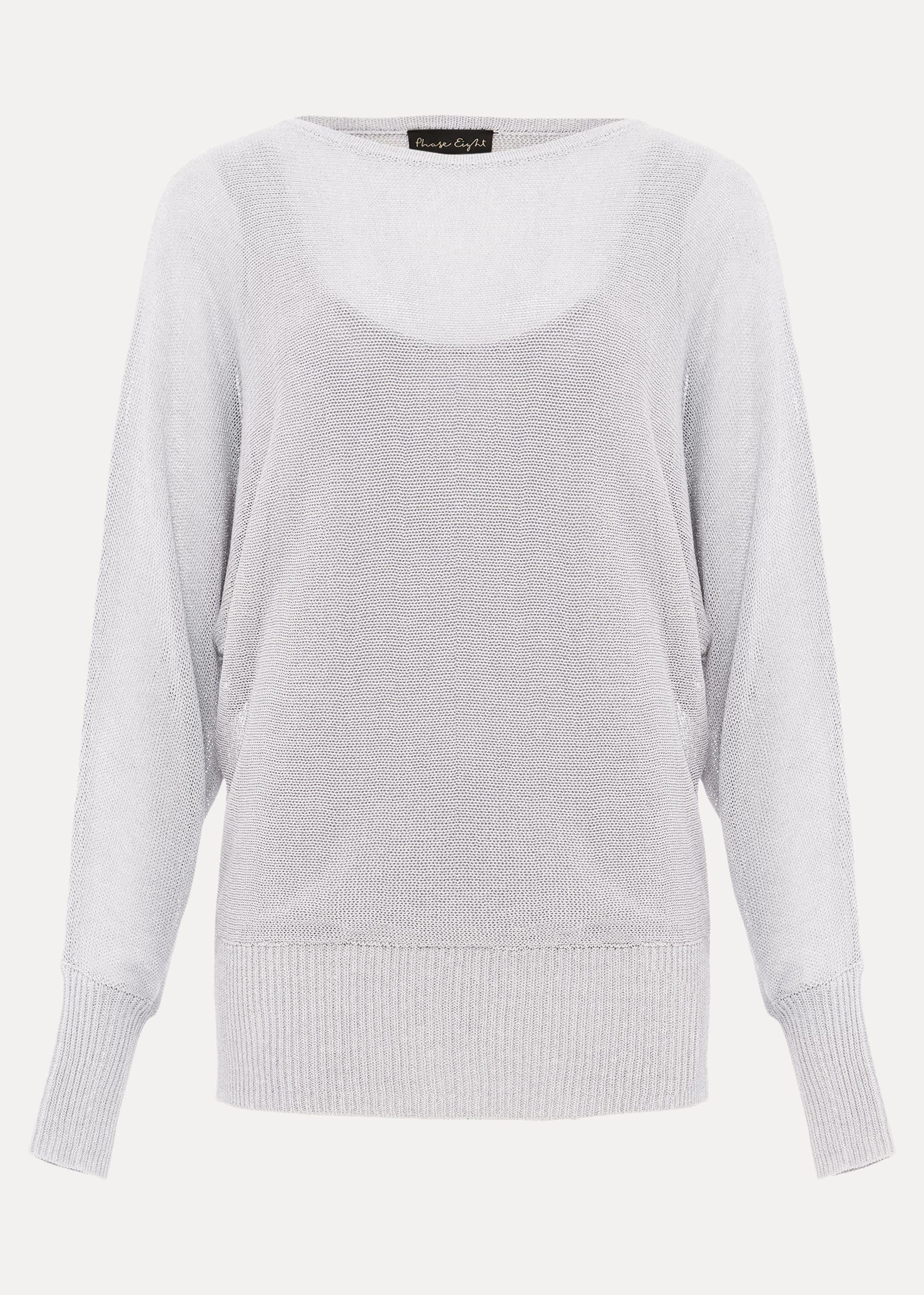 Eydie Metallic Knit Top