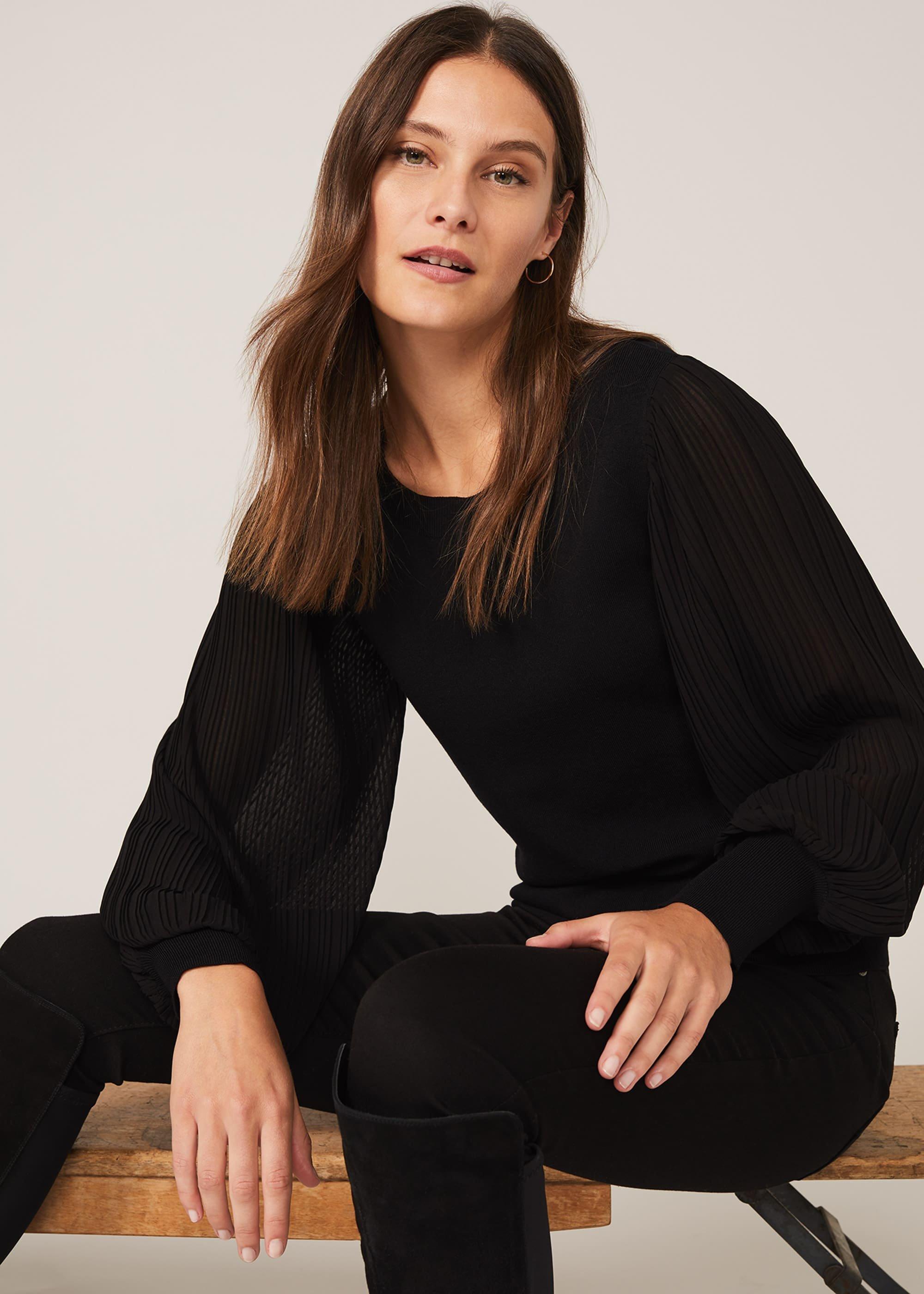 Mikaela Woven Sleeve Jumper