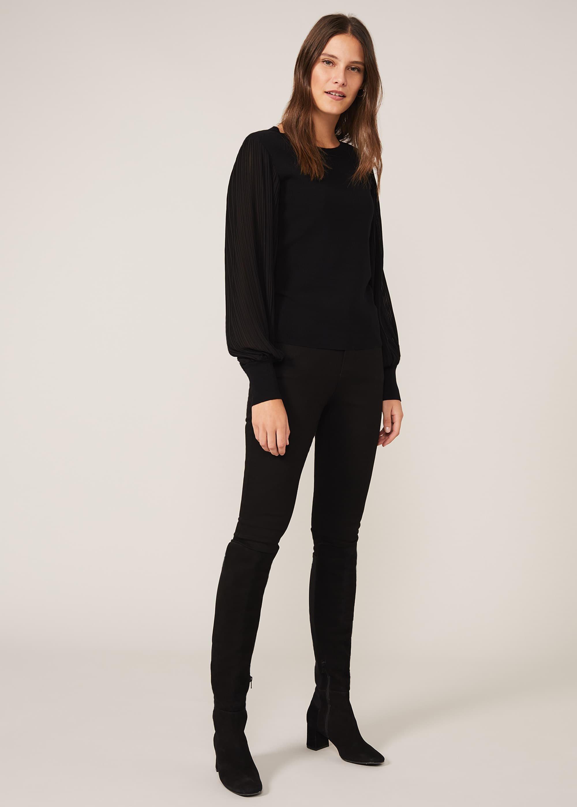 Mikaela Woven Sleeve Jumper