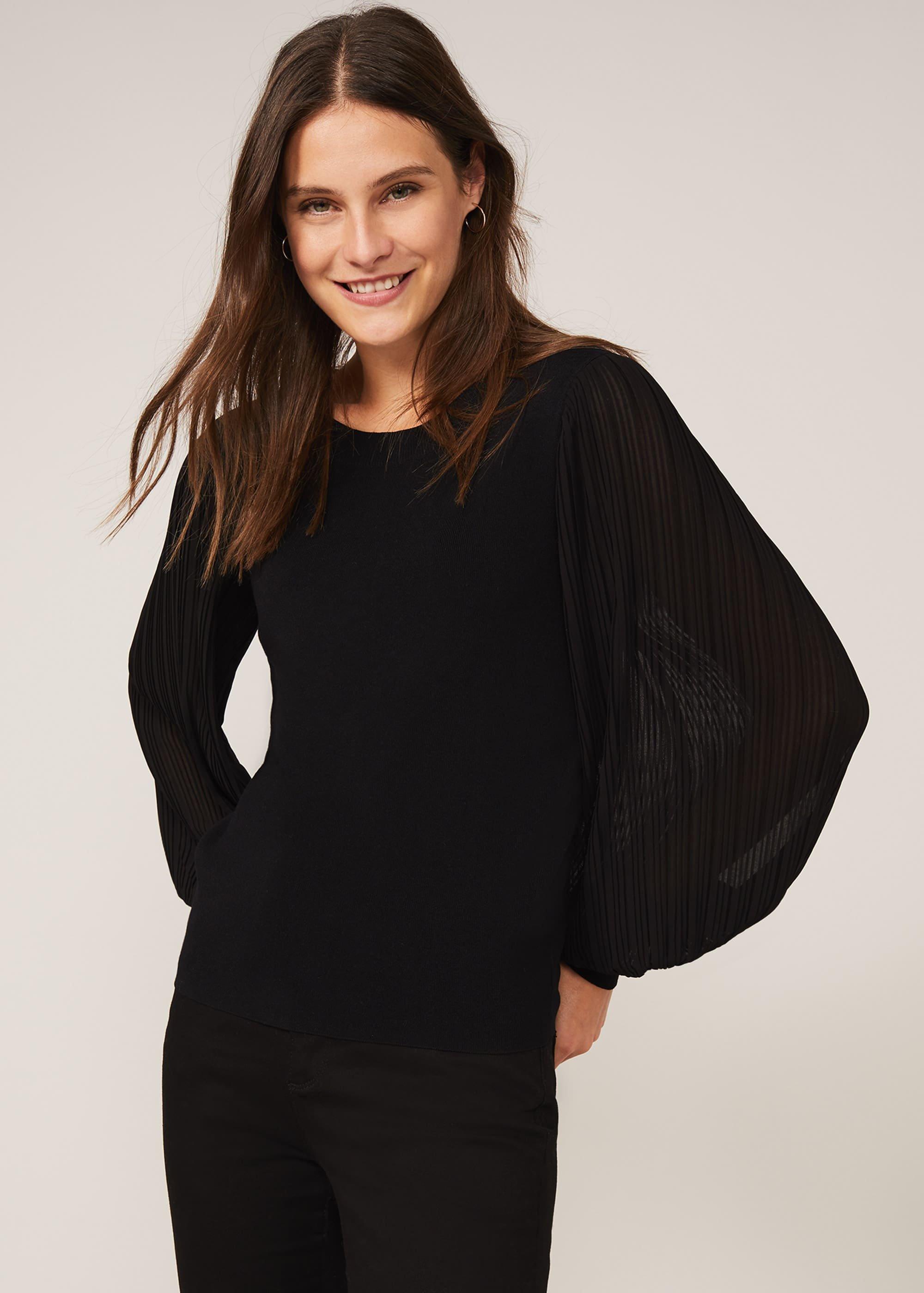Mikaela Woven Sleeve Jumper