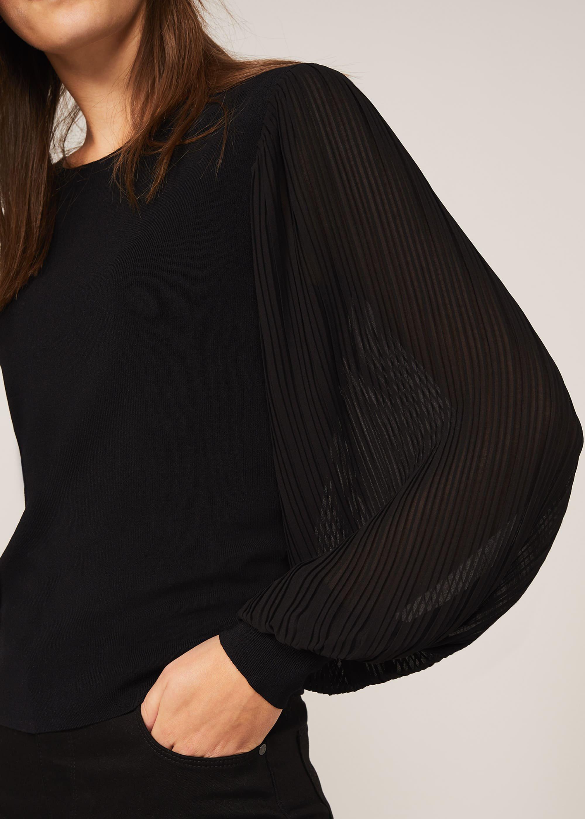 Mikaela Woven Sleeve Jumper