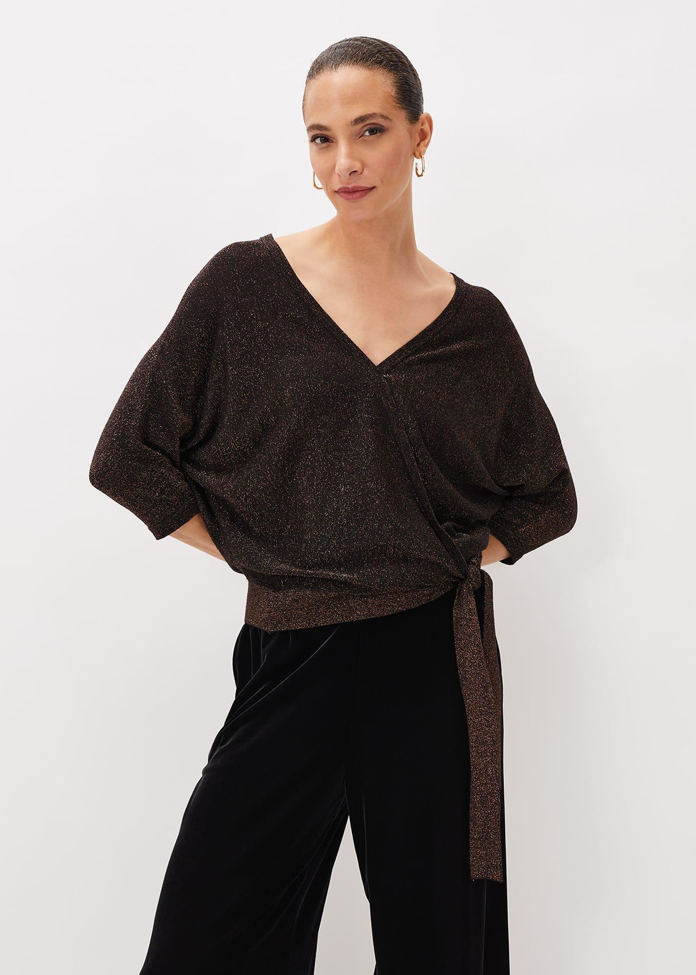 Harper Wrap Knit Top