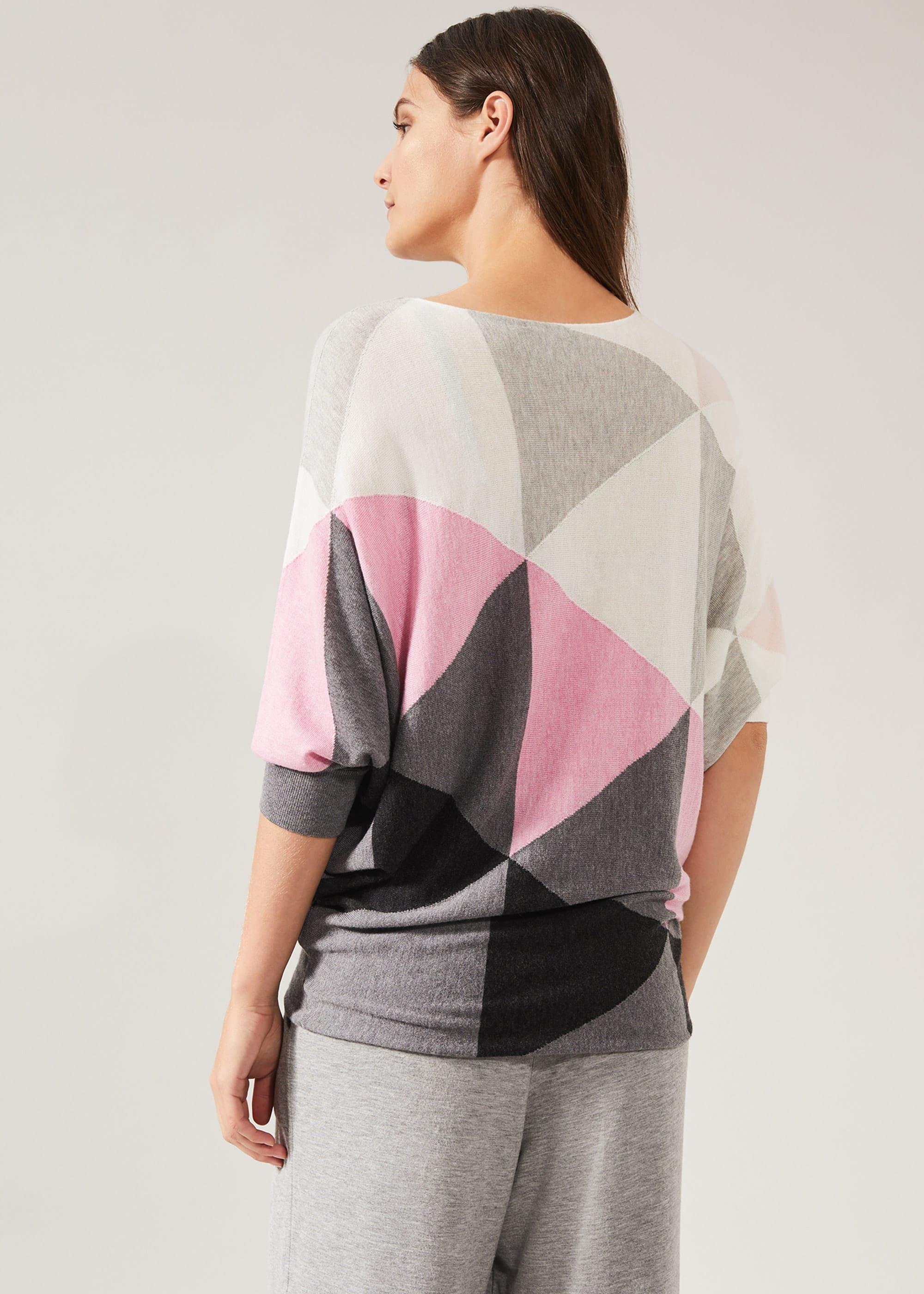 Becca Triangle Print Knit Top