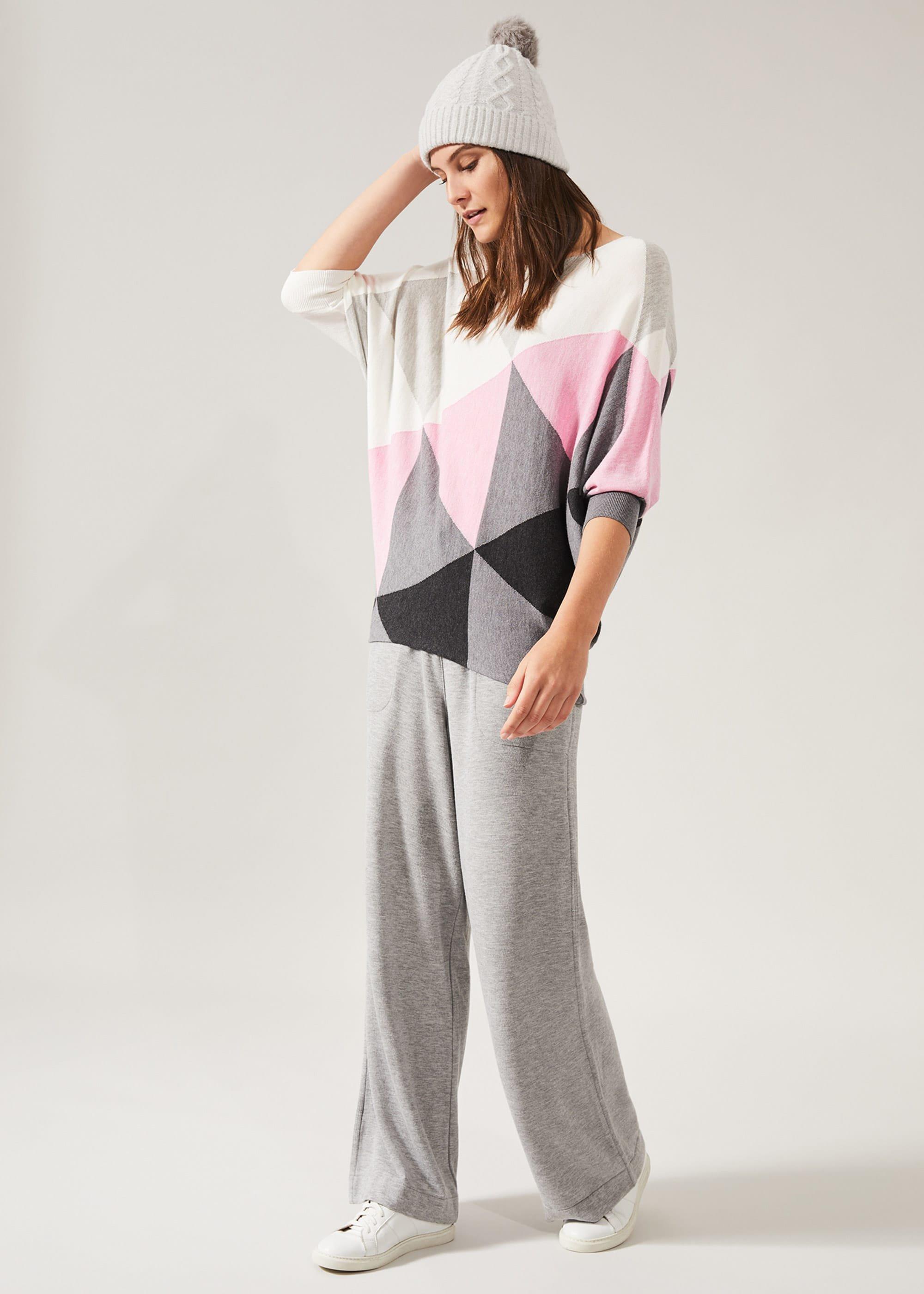 Becca Triangle Print Knit Top