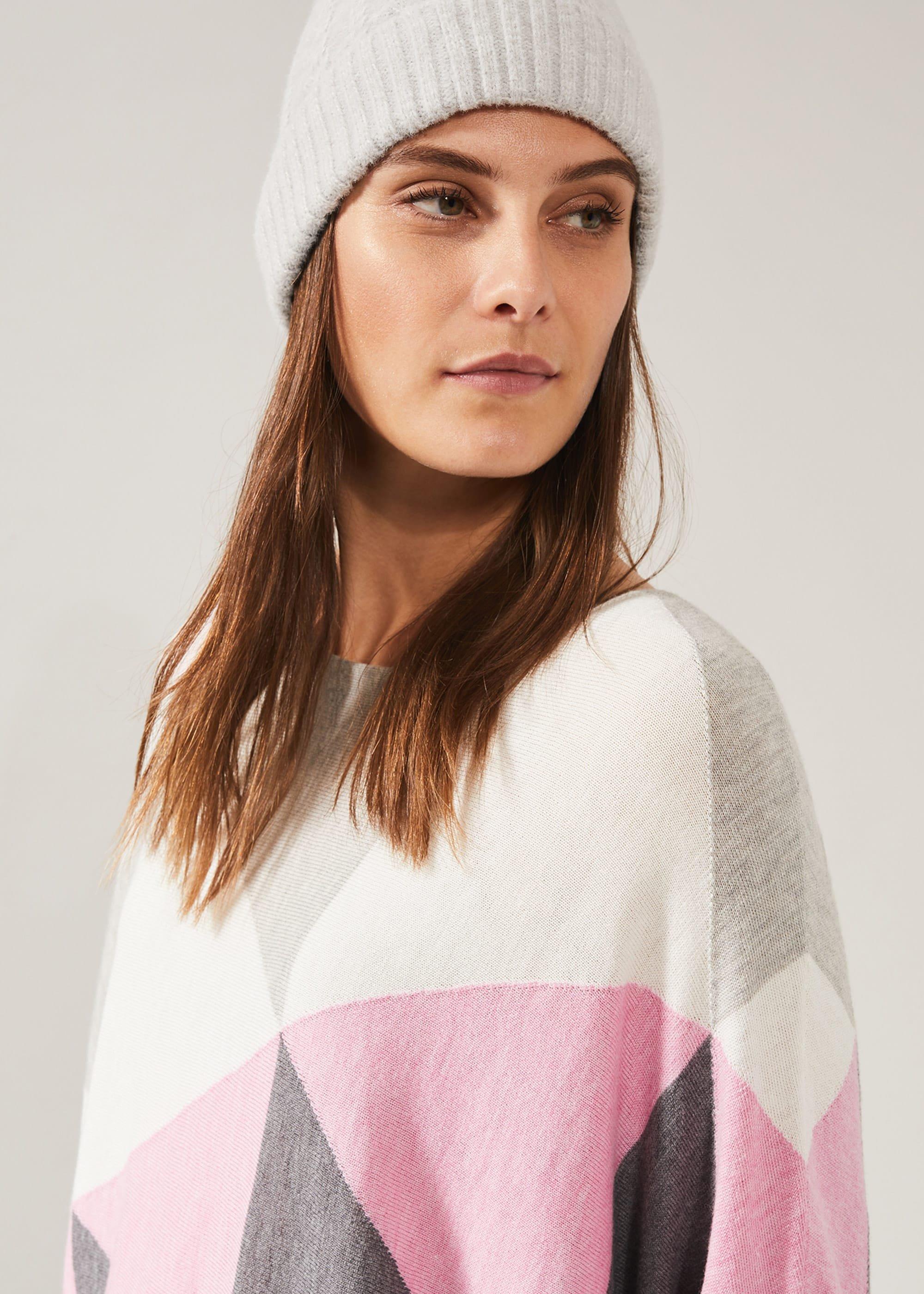 Becca Triangle Print Knit Top