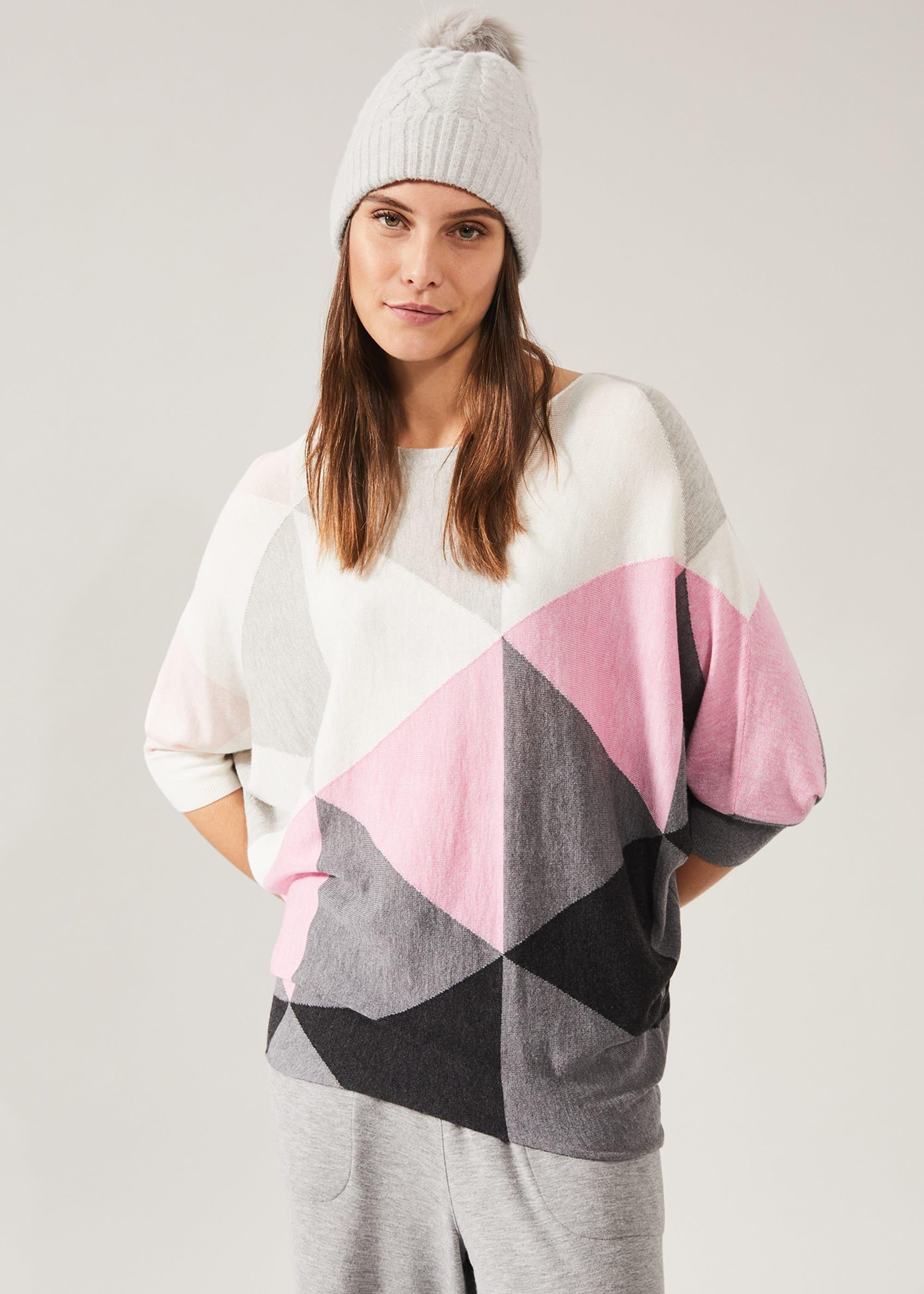 Becca Triangle Print Knit Top