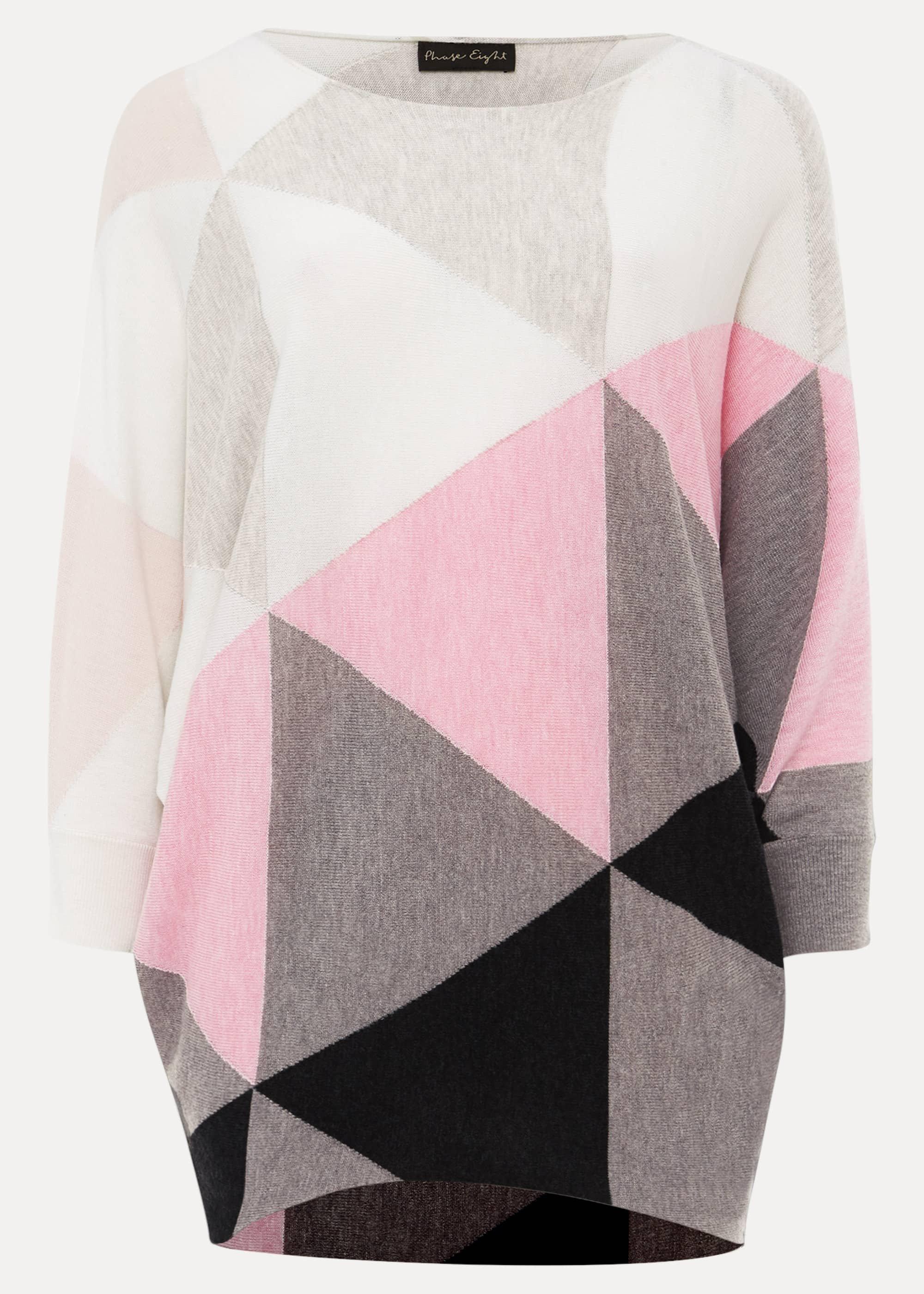 Becca Triangle Print Knit Top