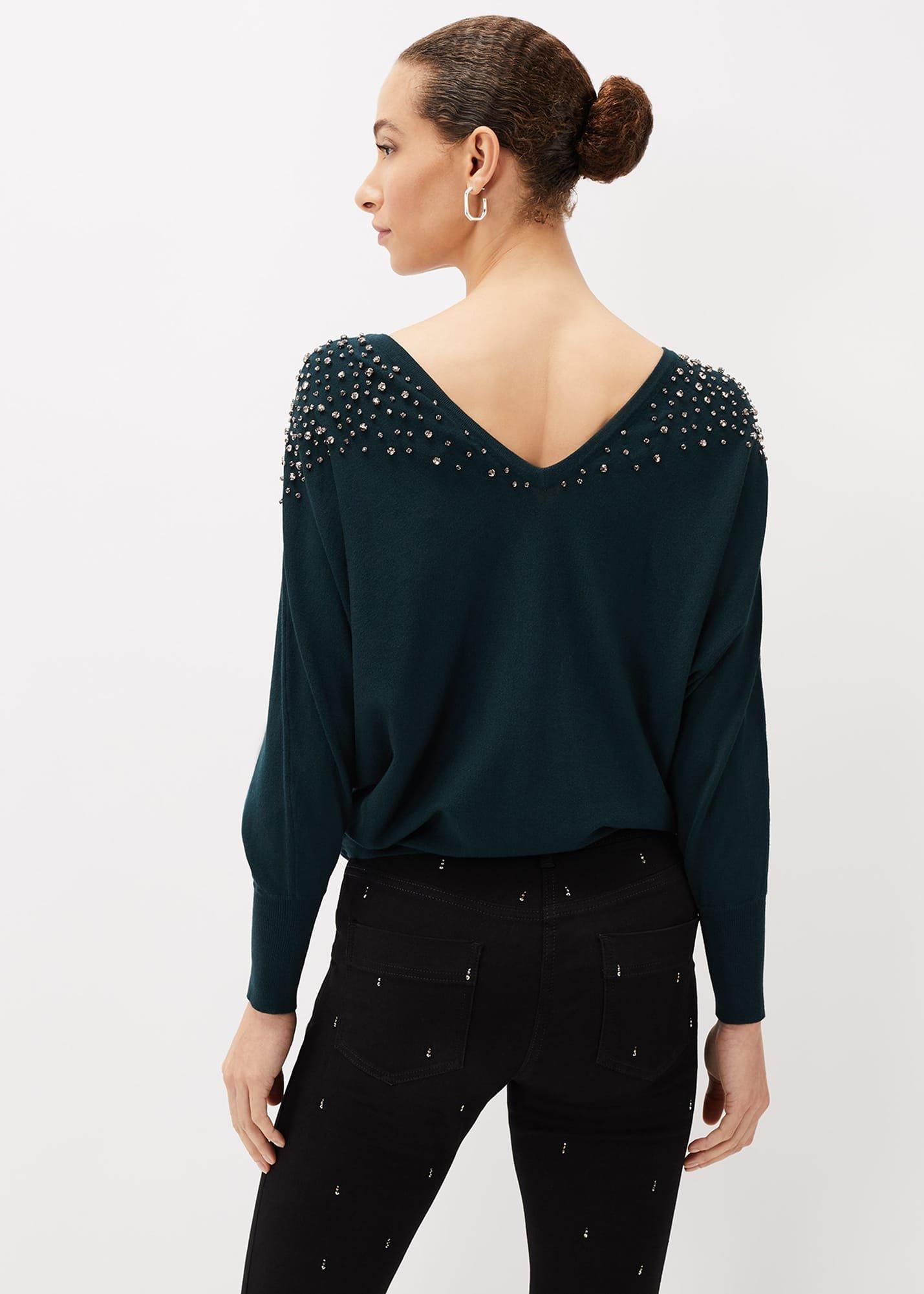 Bernarda Embellished Shoulder Jumper