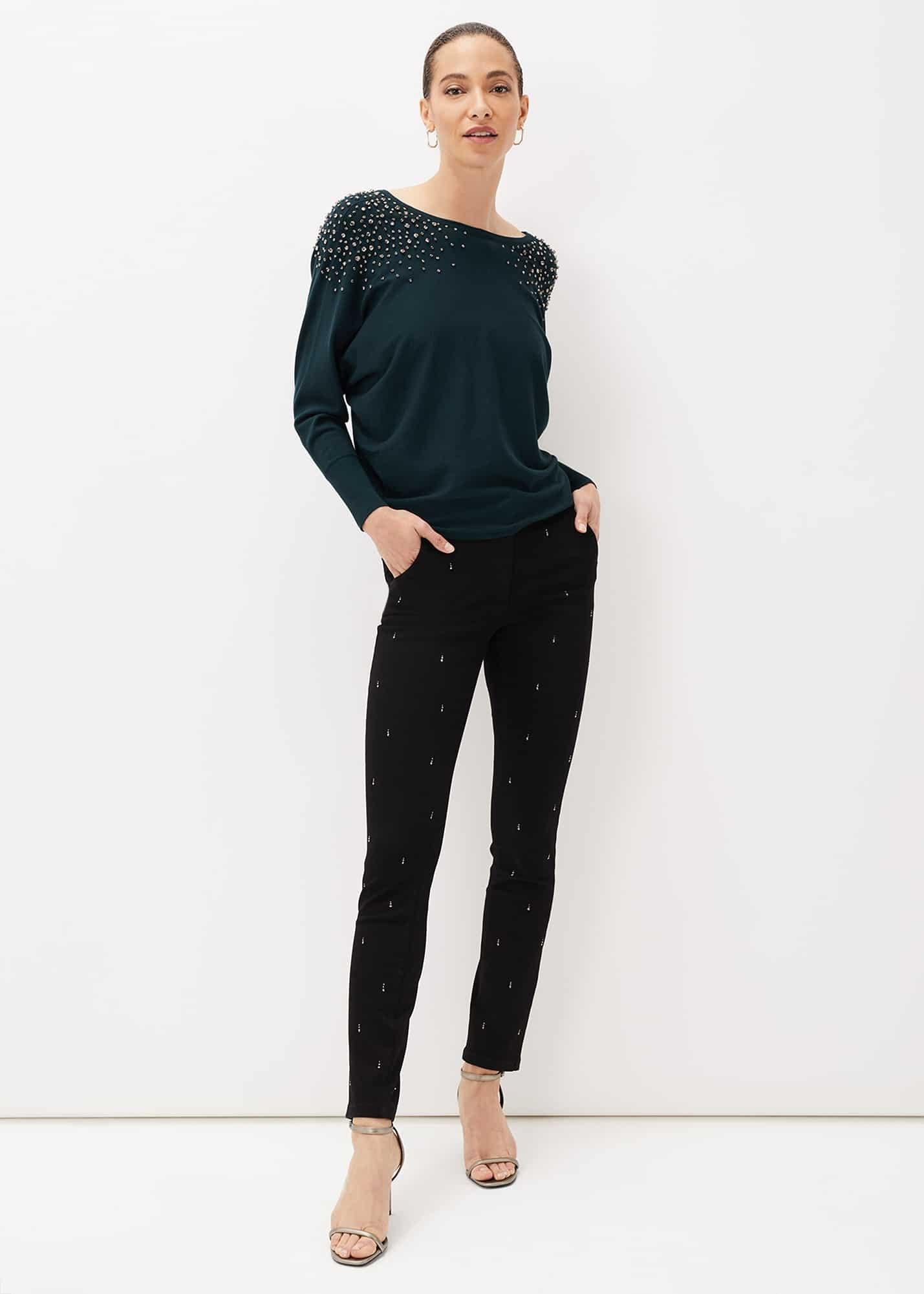 Bernarda Embellished Shoulder Jumper