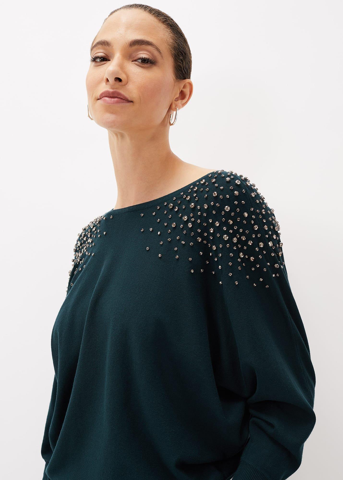 Bernarda Embellished Shoulder Jumper