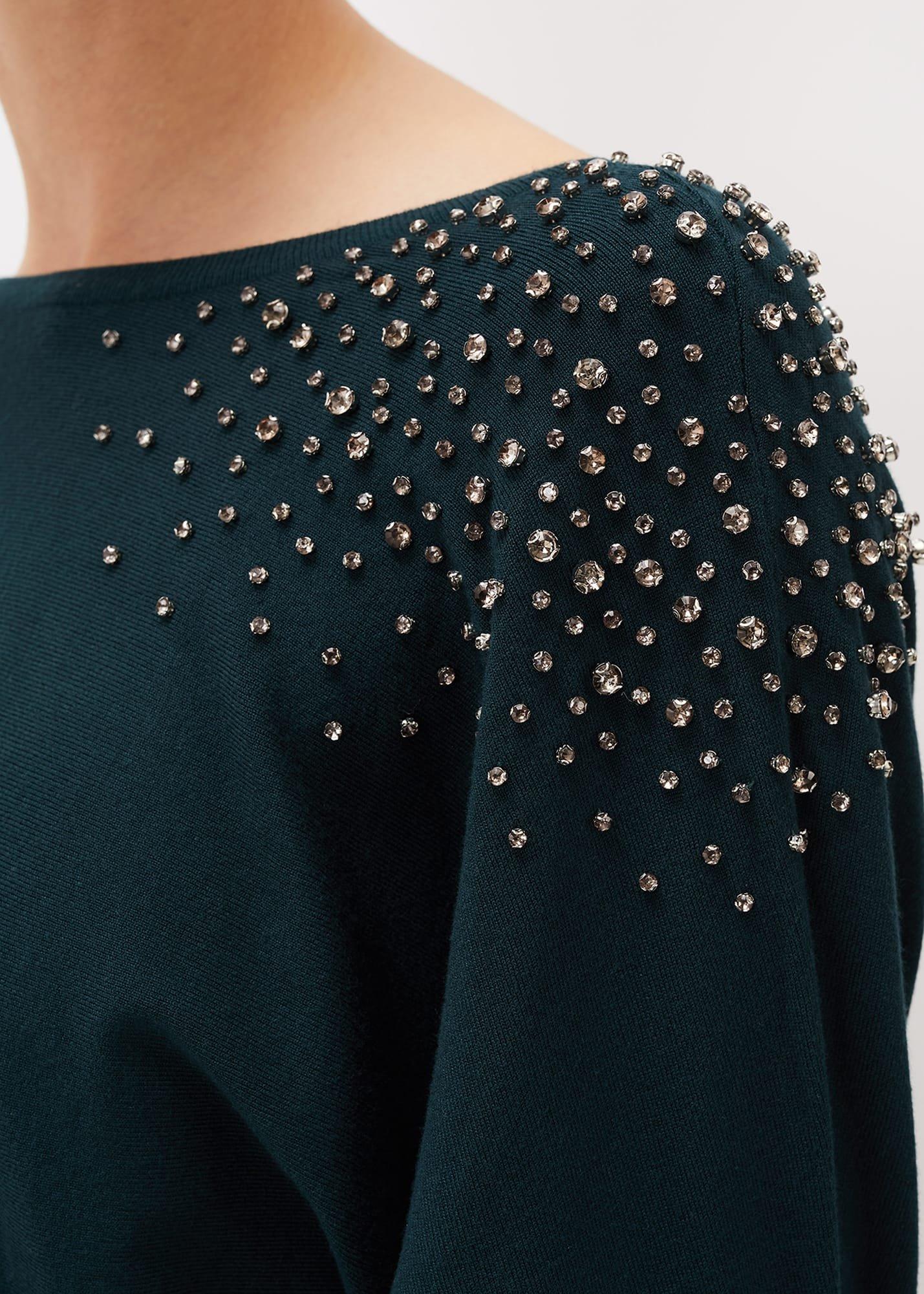 Bernarda Embellished Shoulder Jumper
