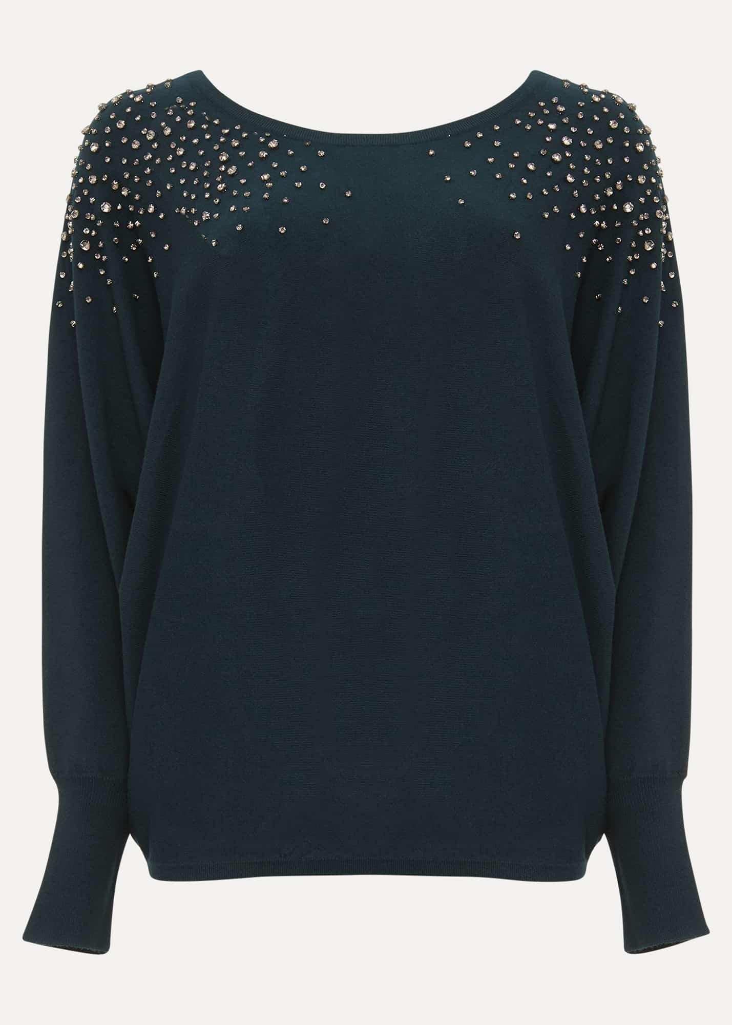 Bernarda Embellished Shoulder Jumper