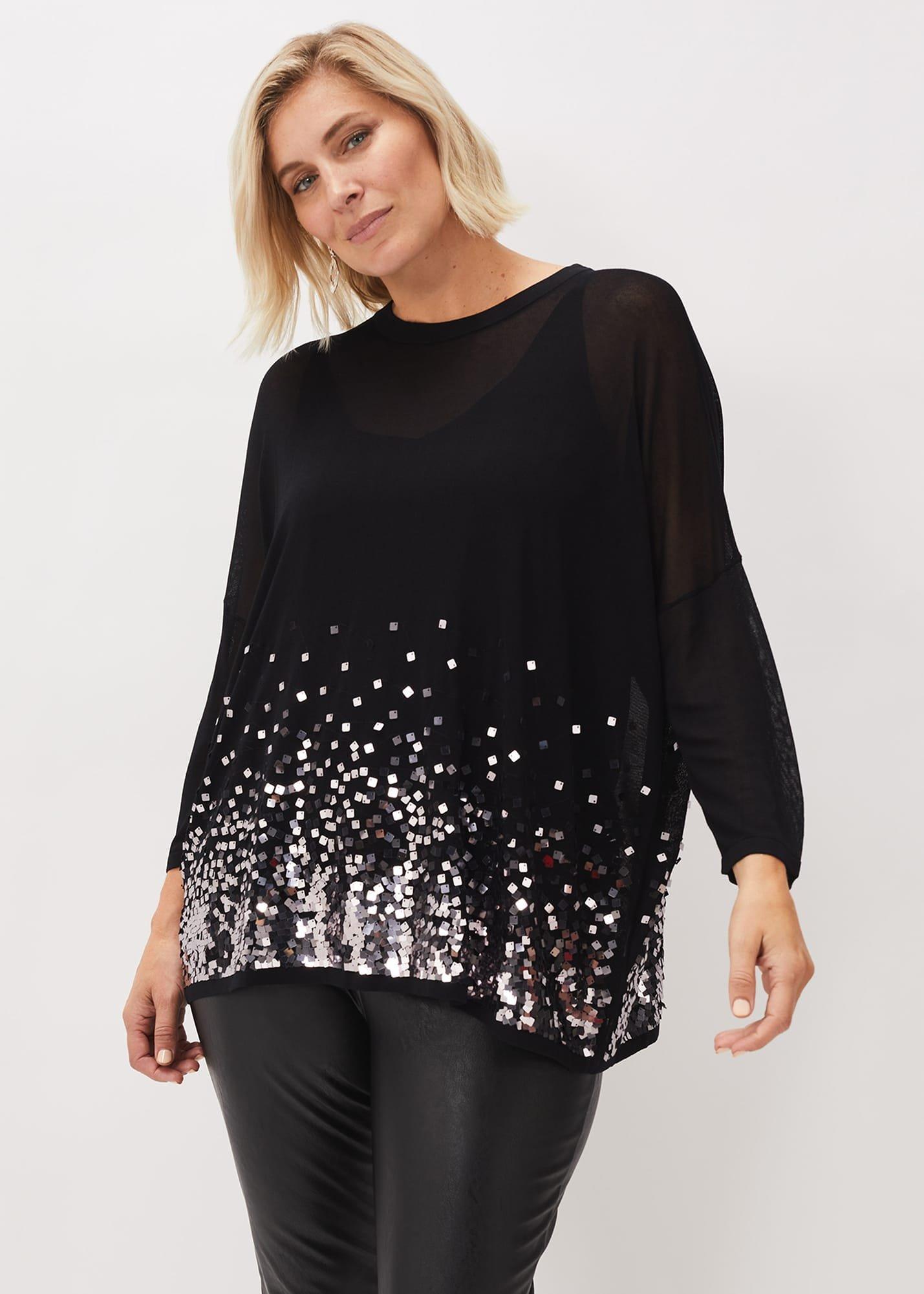 Erela Sequin Knit Top