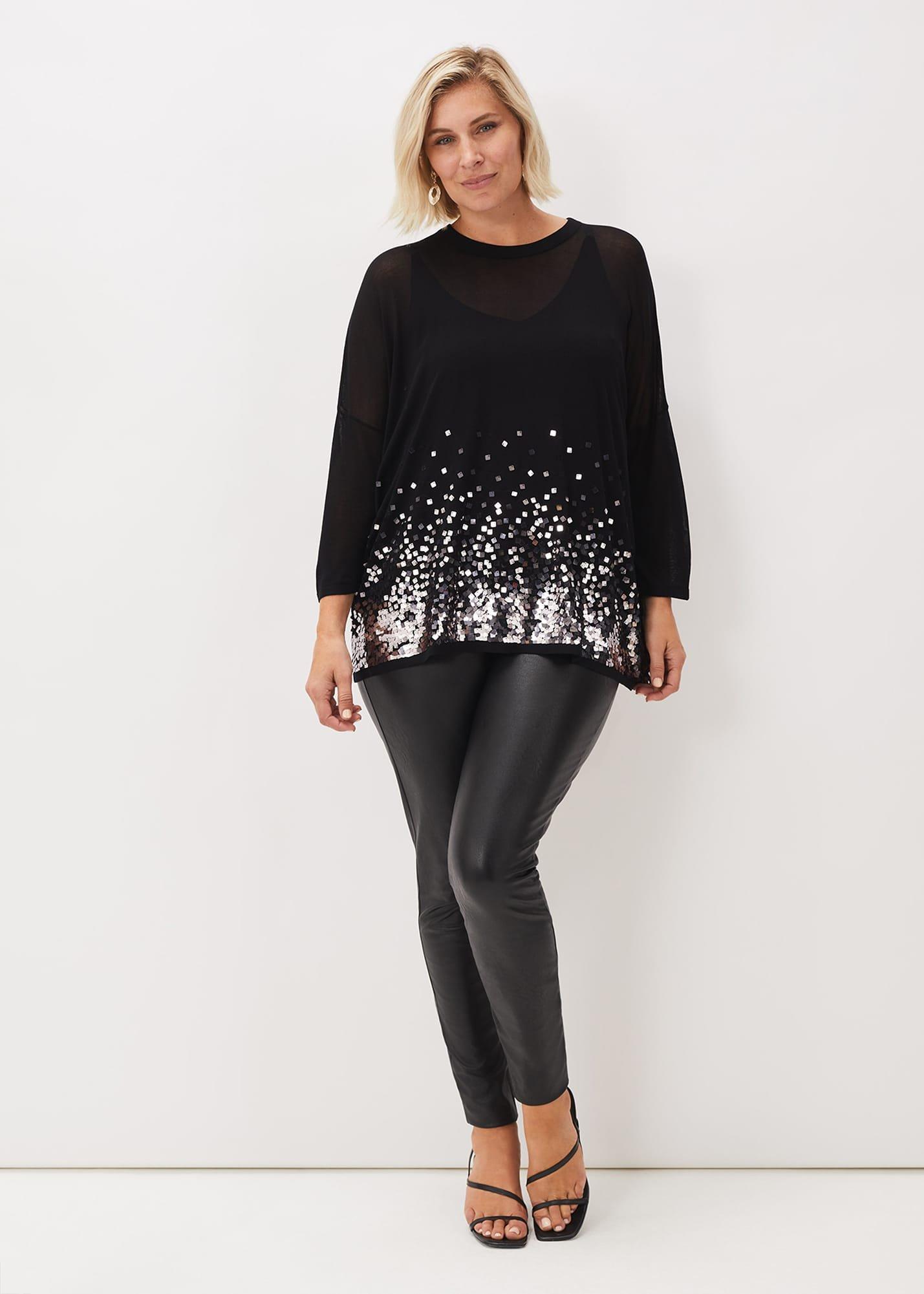 Erela Sequin Knit Top