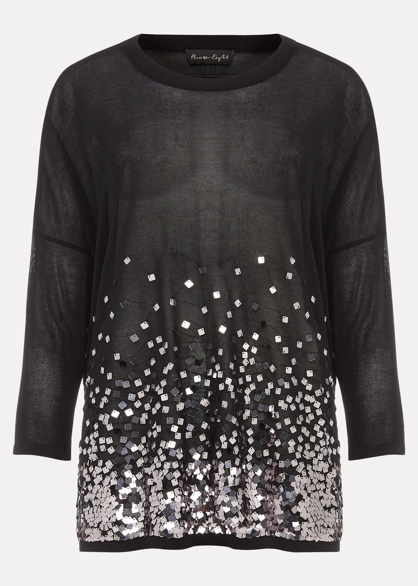 Erela Sequin Knit Top
