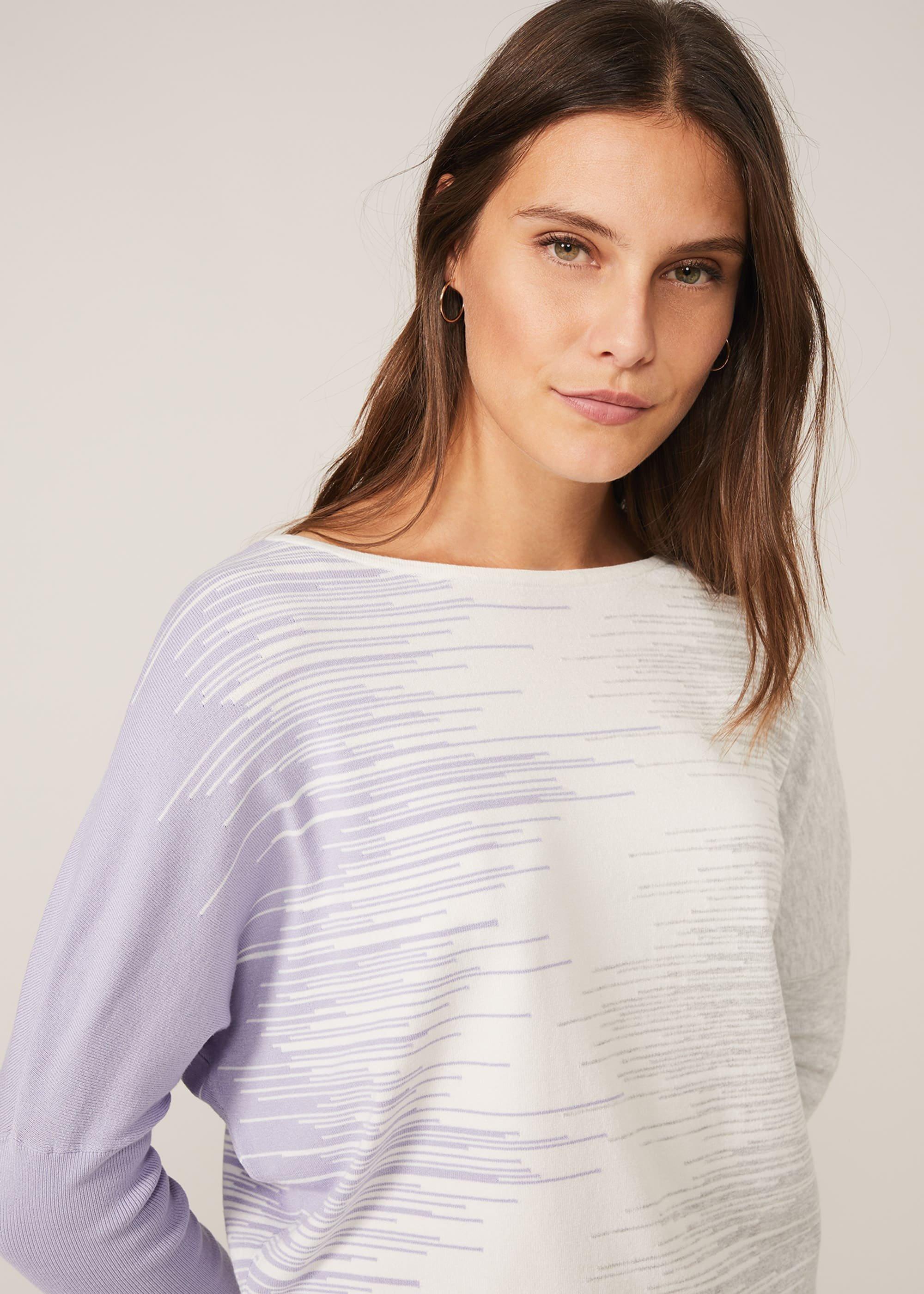 Ghislain Linear Intarsia Knit