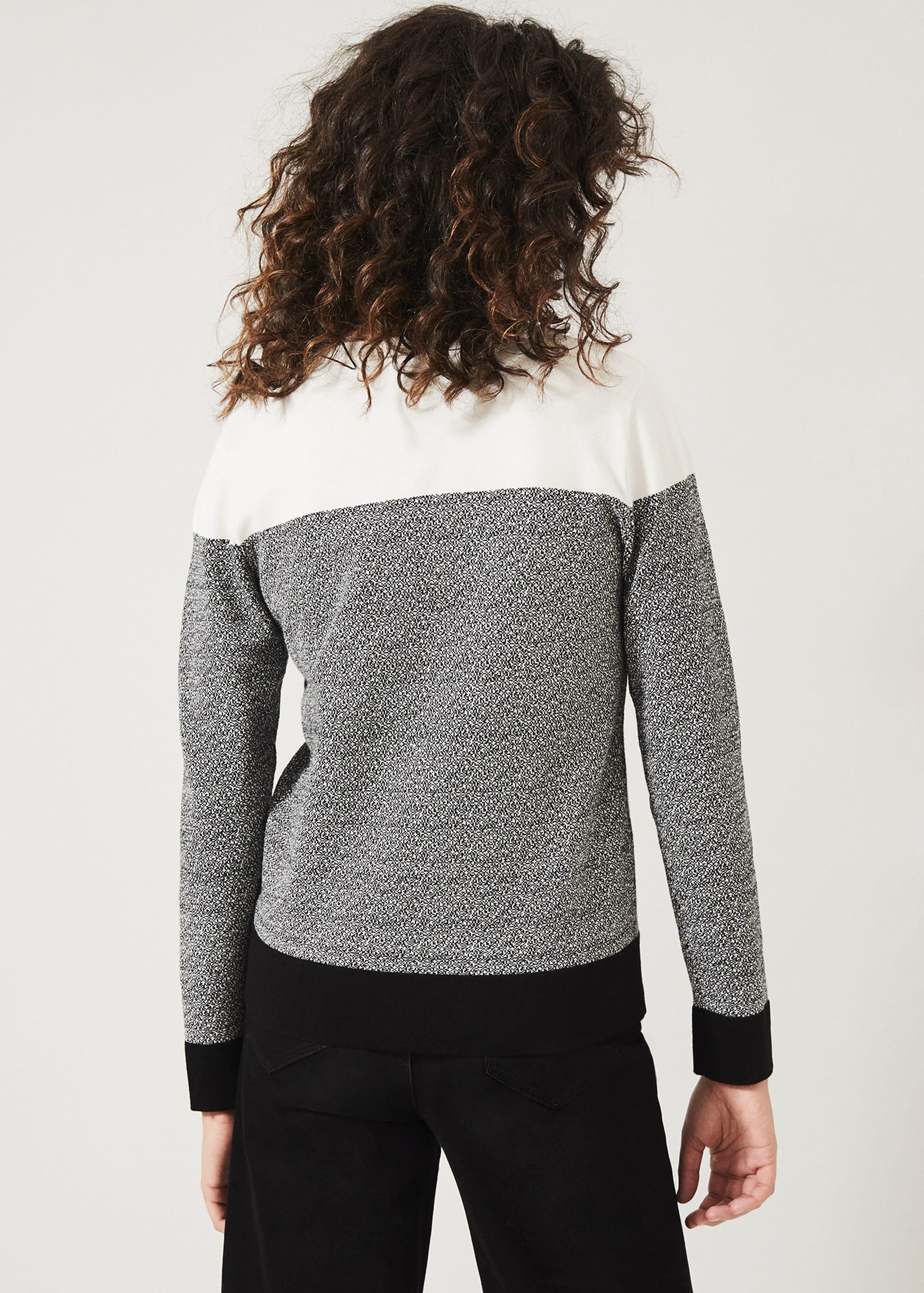 Jaliyah Jacquard Panel Knit Top
