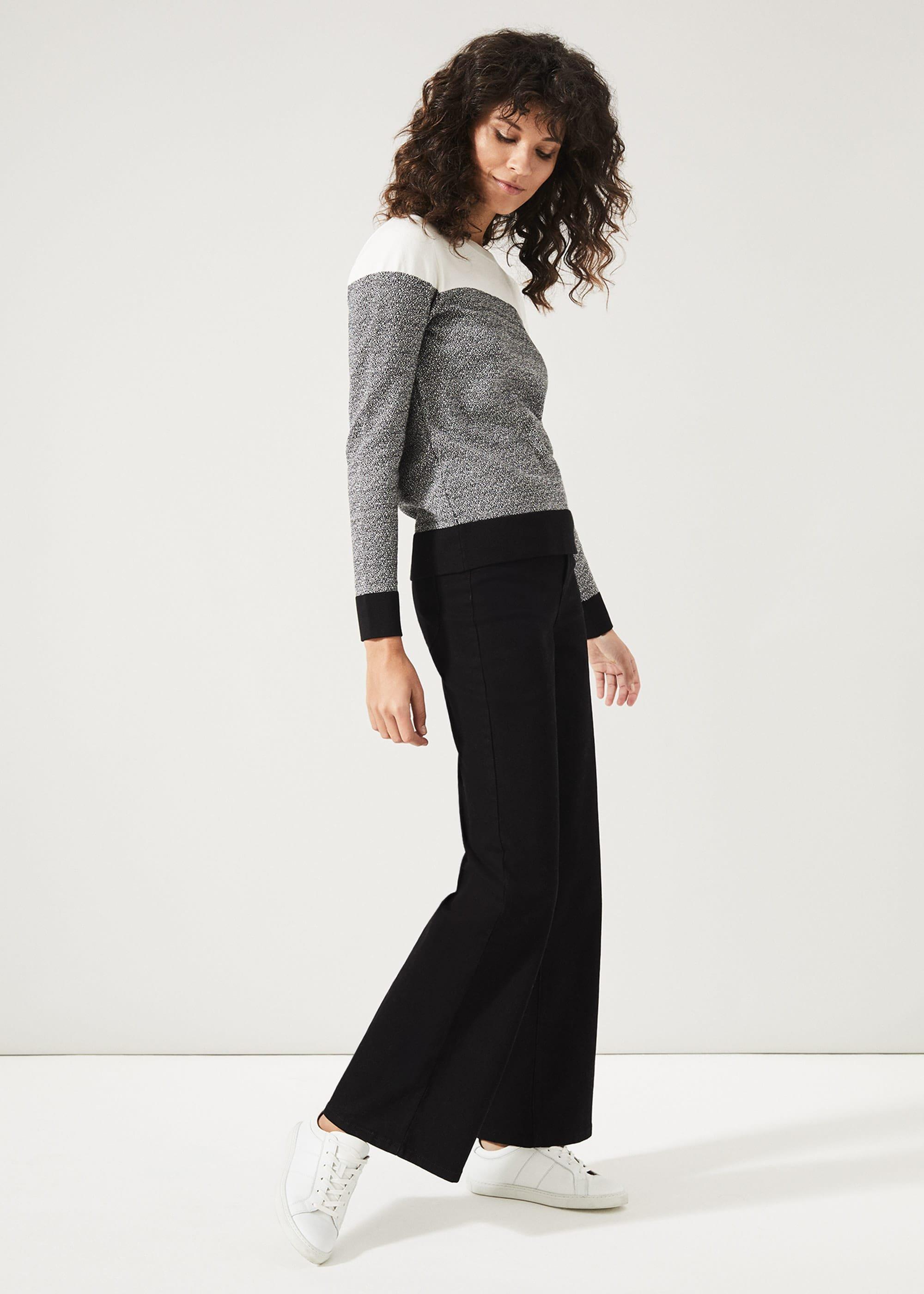 Jaliyah Jacquard Panel Knit Top