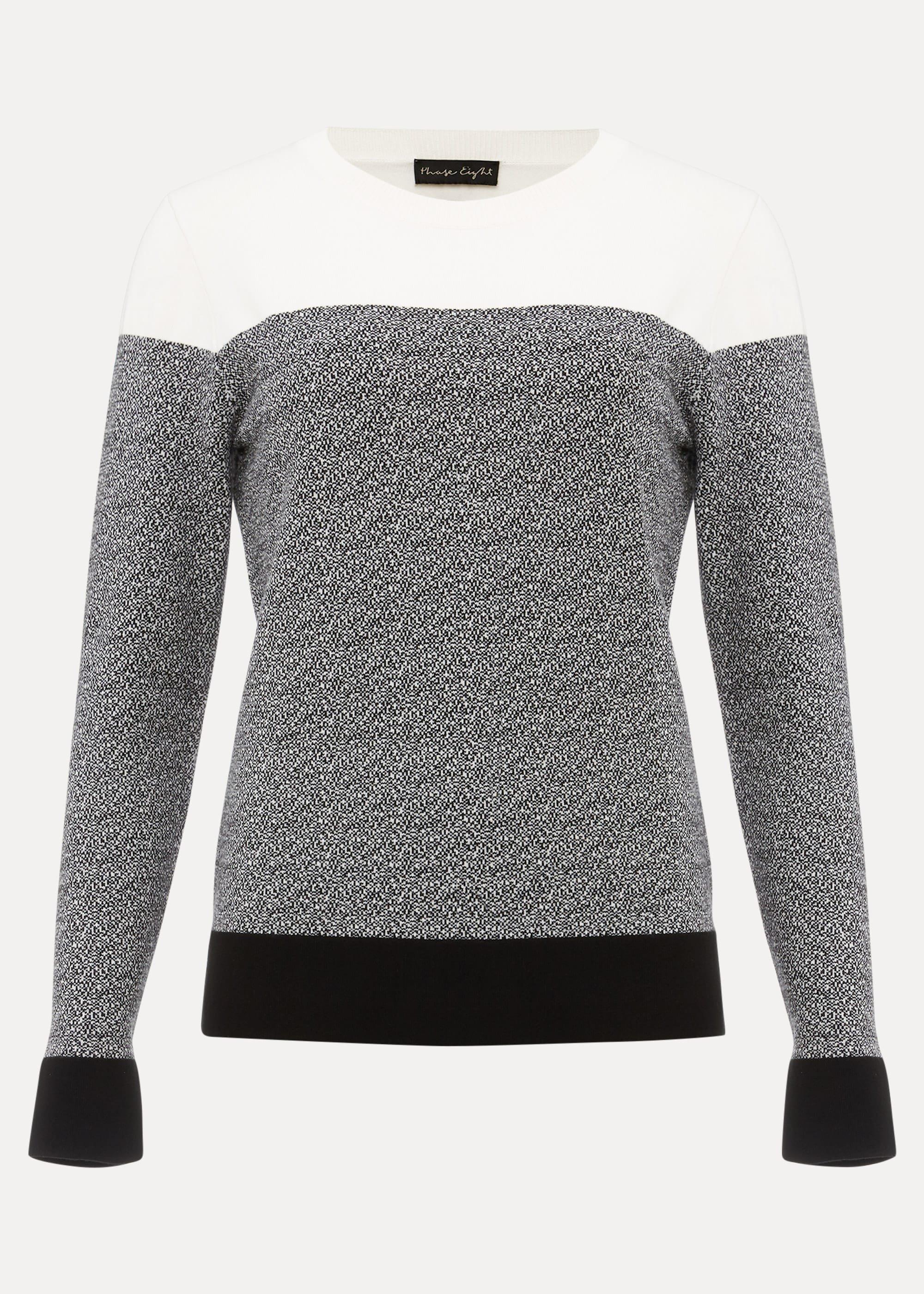 Jaliyah Jacquard Panel Knit Top