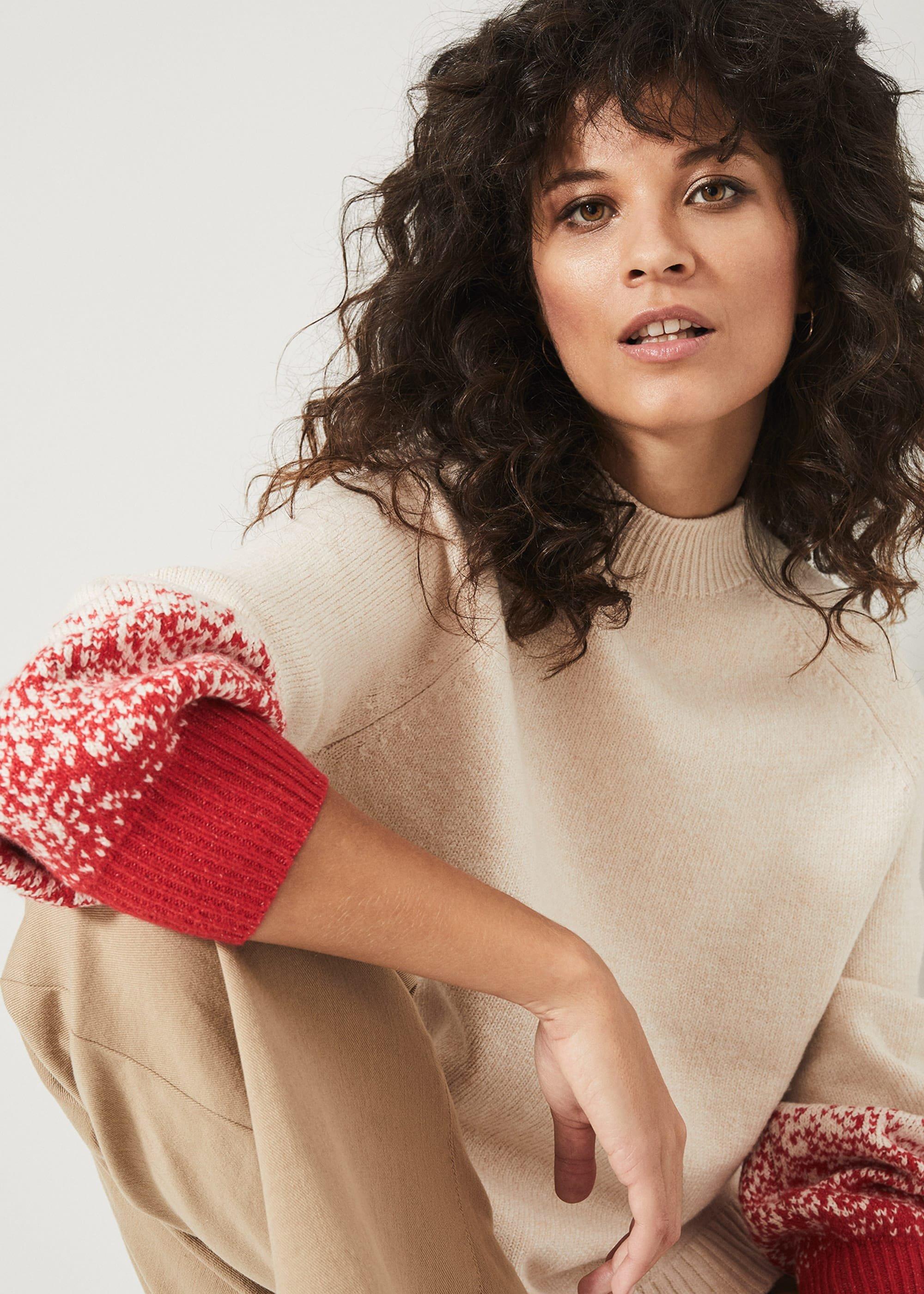 Fayola Ombre Sleeve Jumper