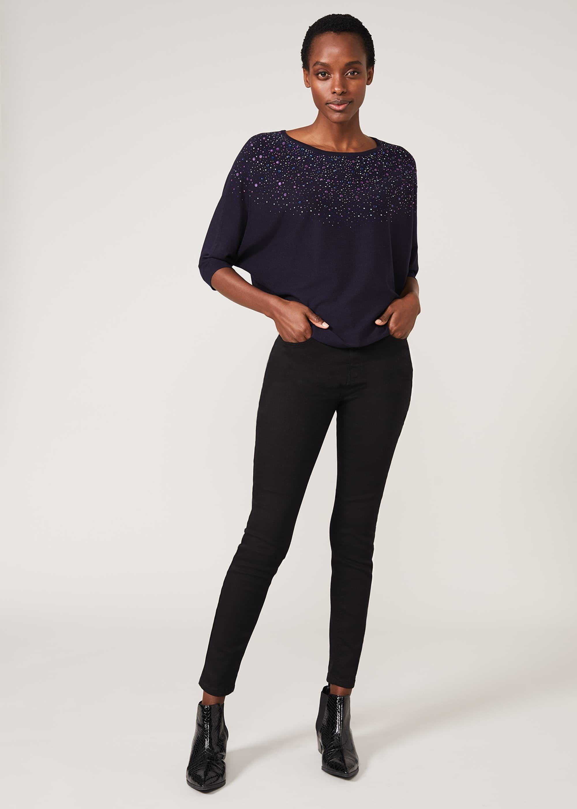 Cristine Embellished Knit Top
