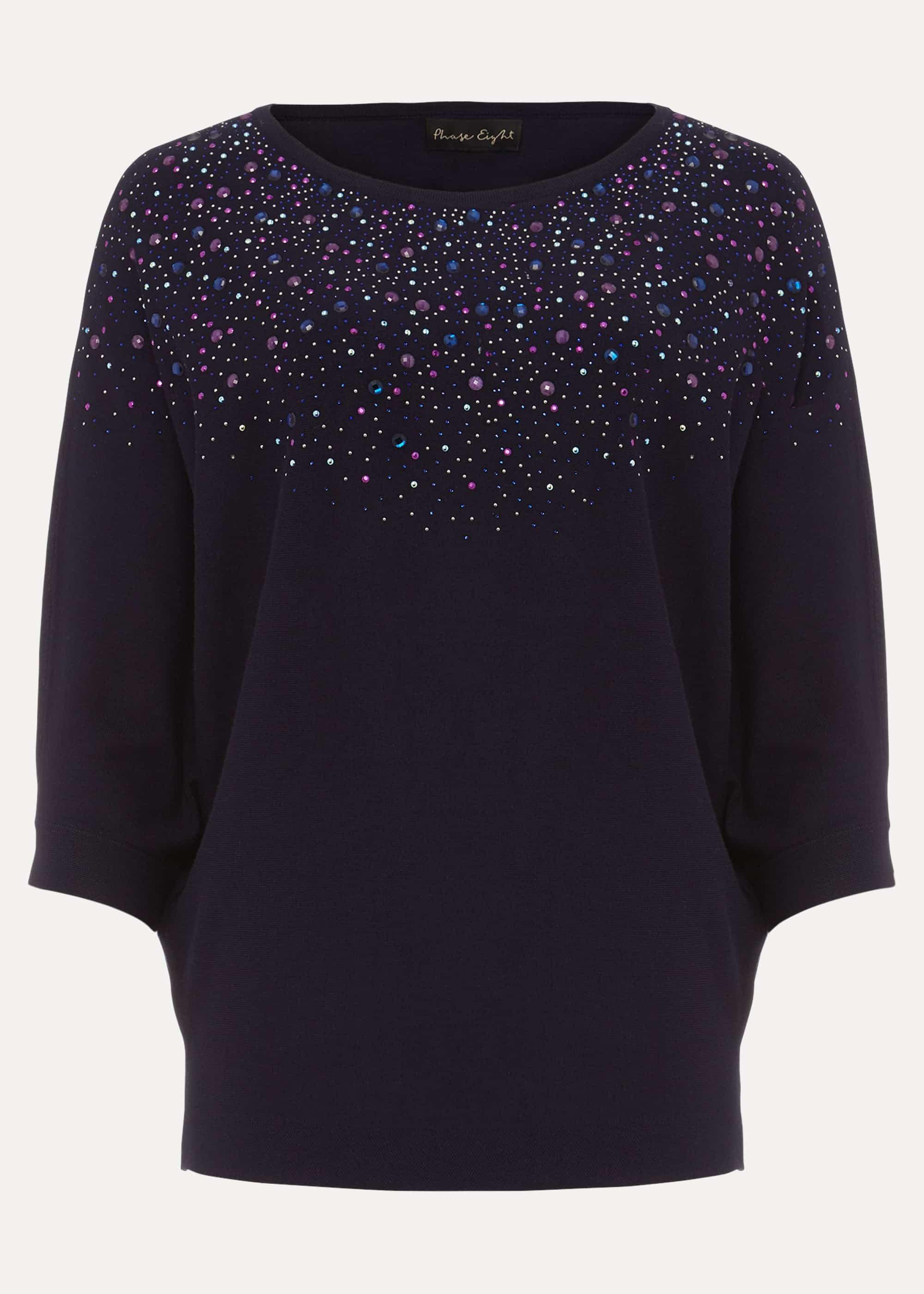 Cristine Embellished Knit Top
