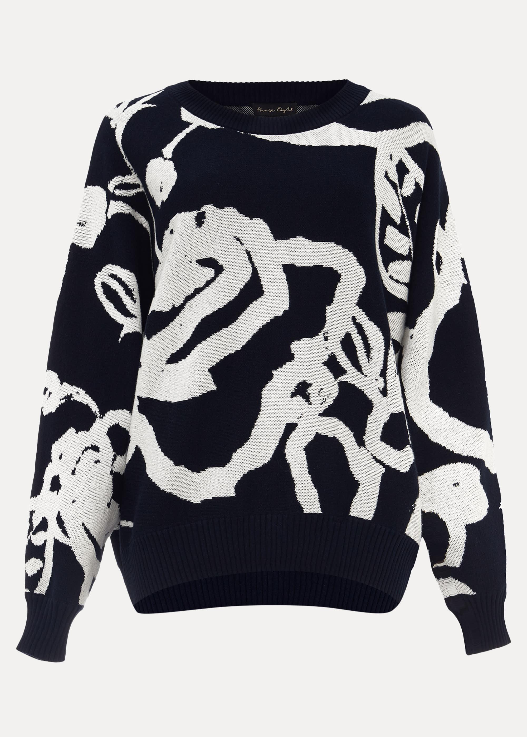 Judie Jacquard Rose Jumper