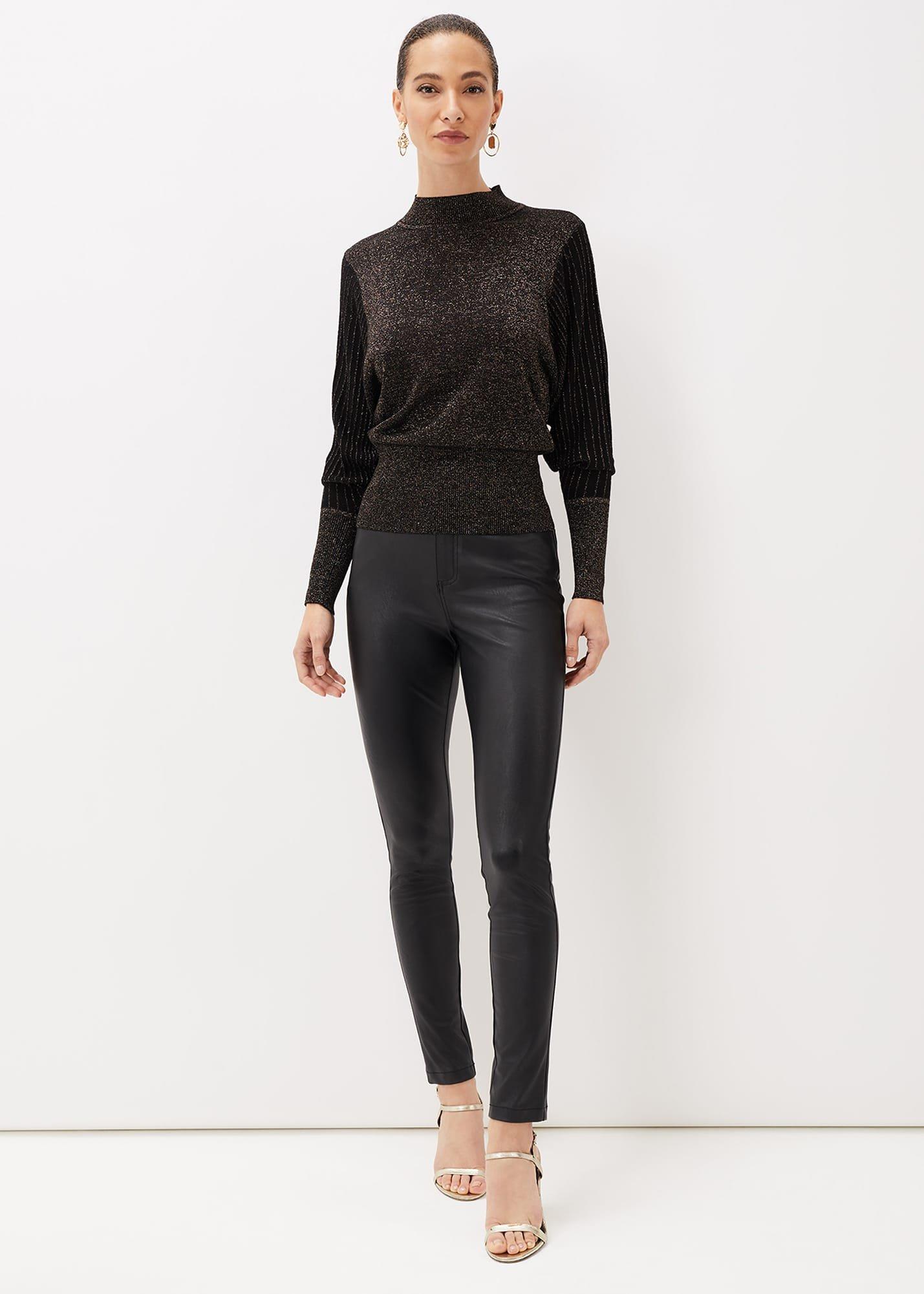 Gigi Batwing Sleeve Sparkle Knit Top