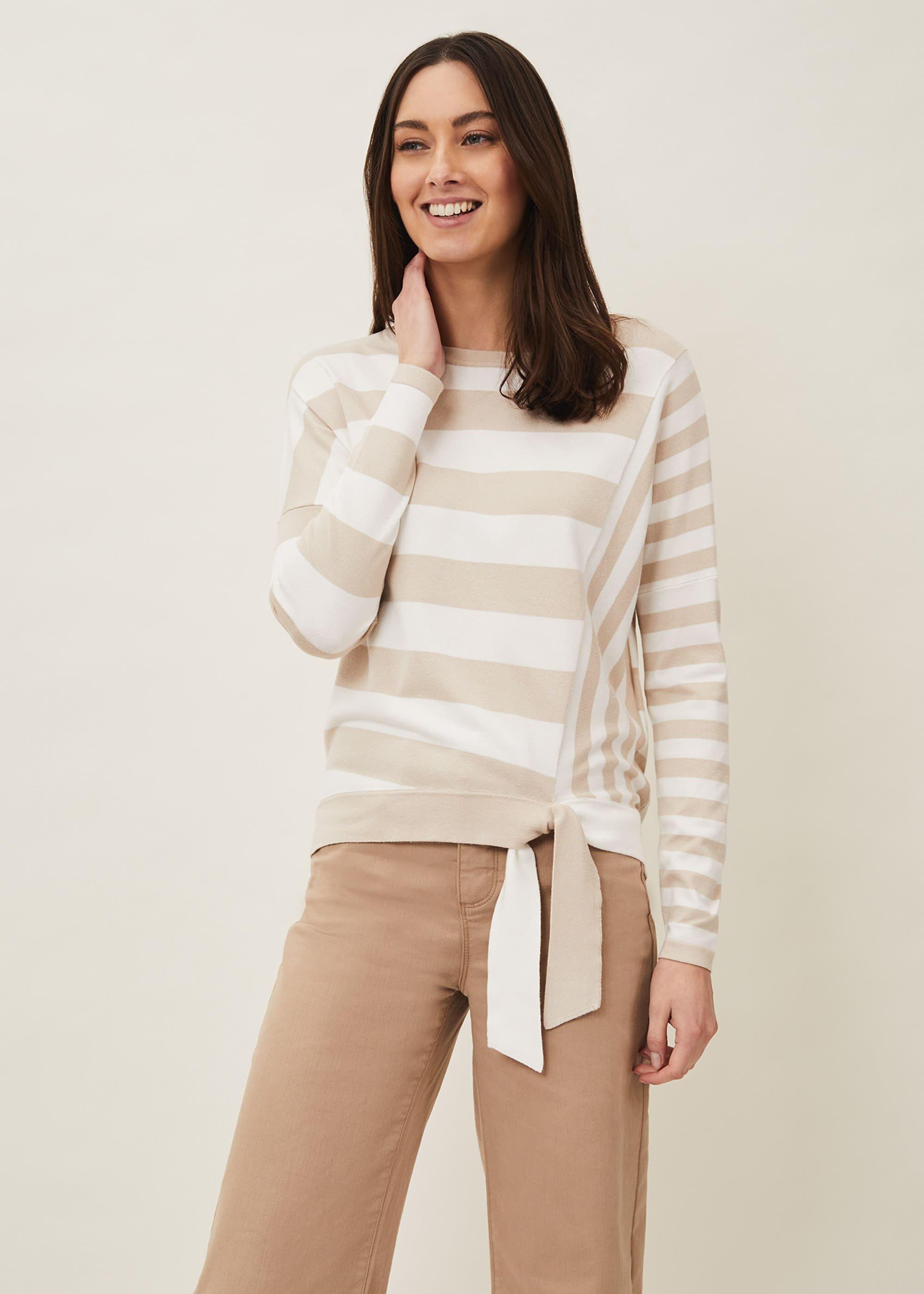 Issey Stripe Side Tie Jumper