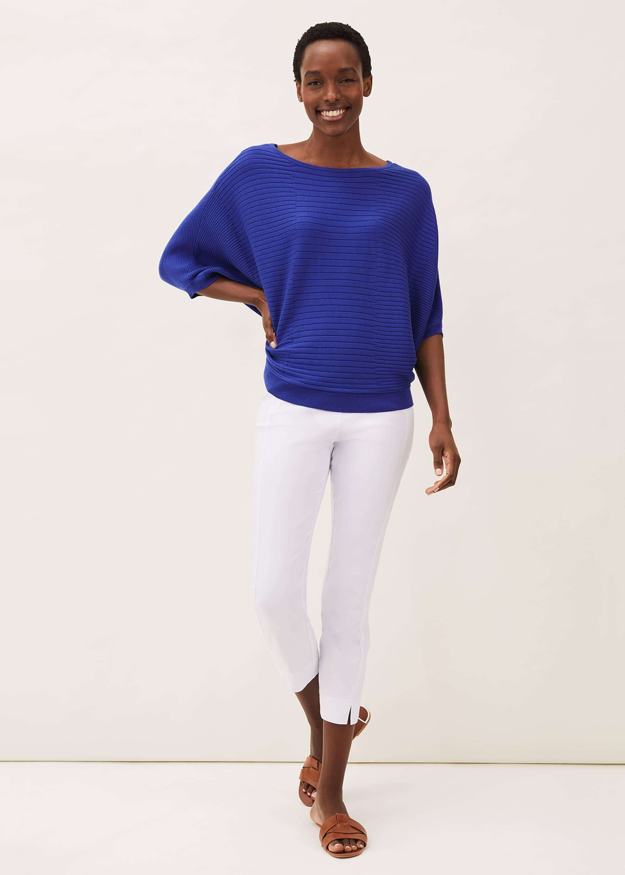 Alma Ribbed Batwing Jumper