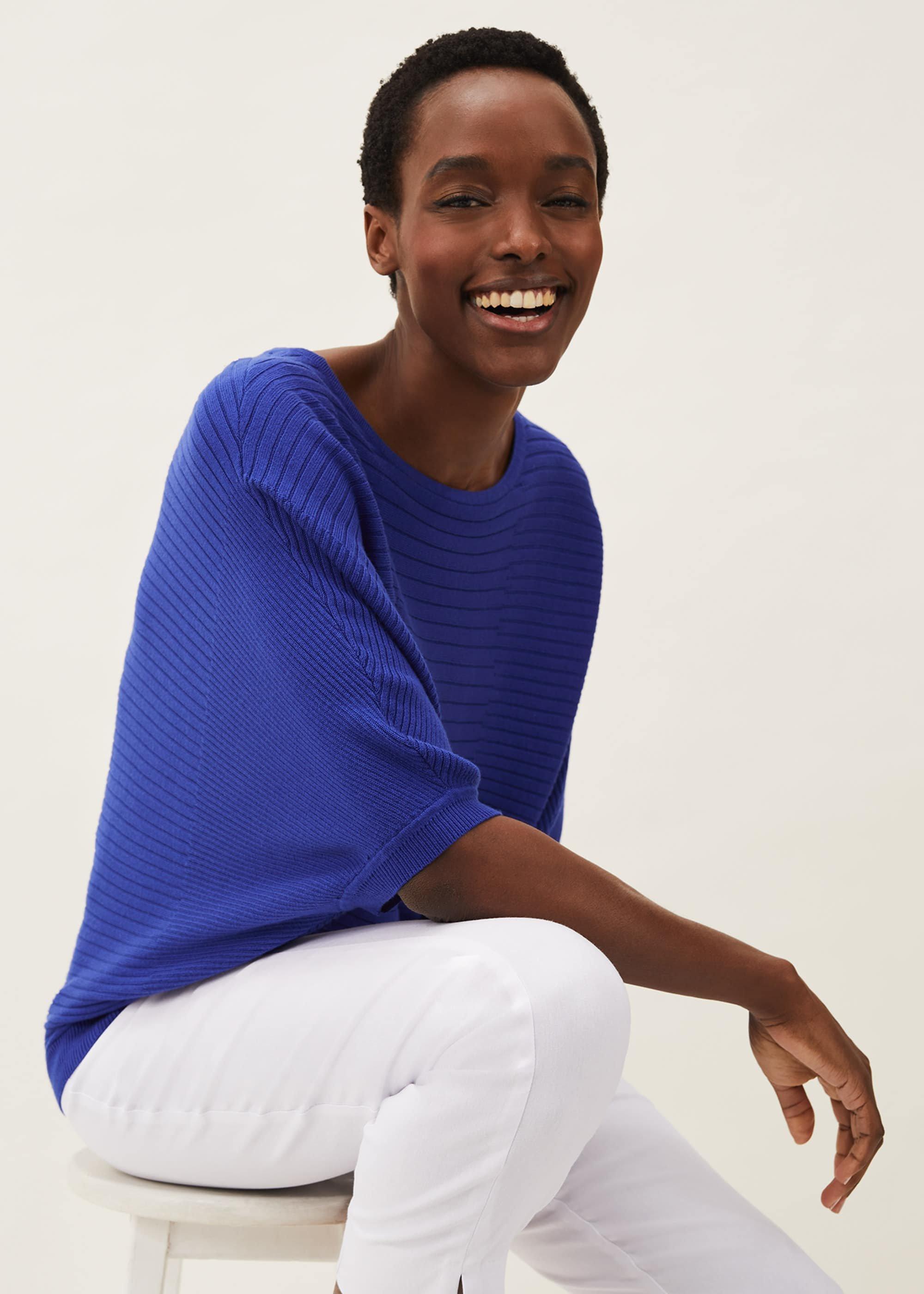 Alma Ribbed Batwing Jumper