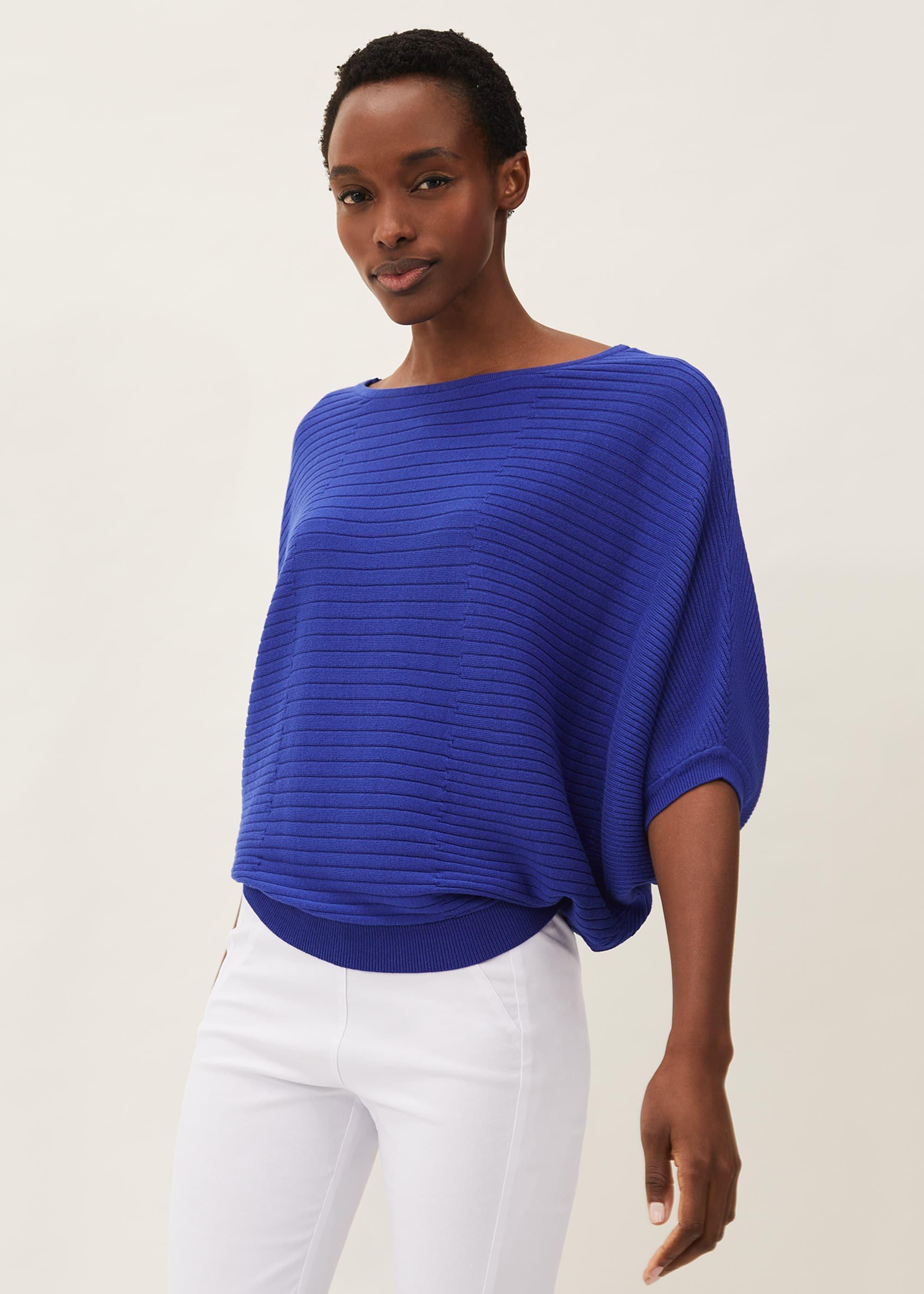 Alma Ribbed Batwing Jumper
