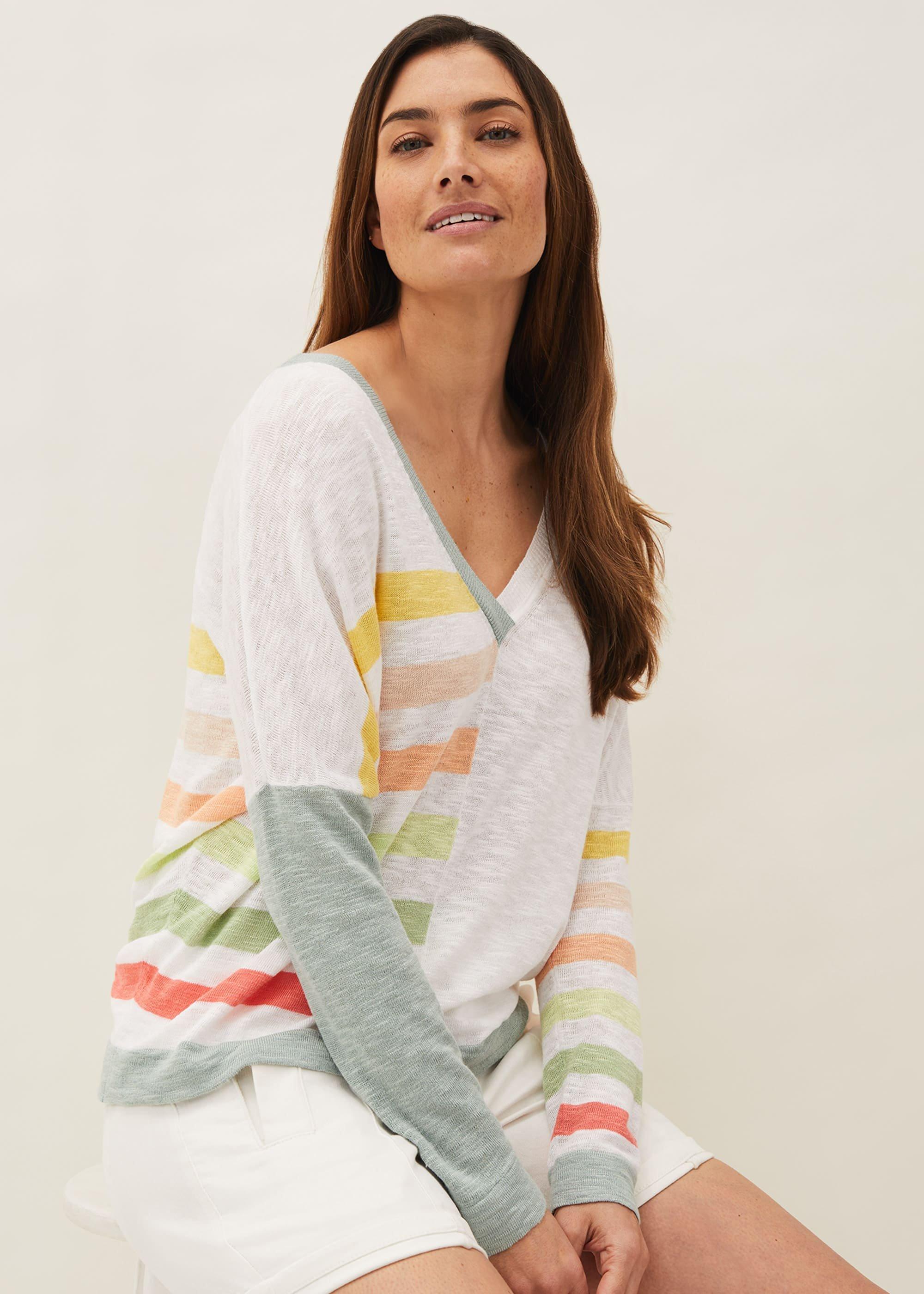 Shisui Stripe Linen Top