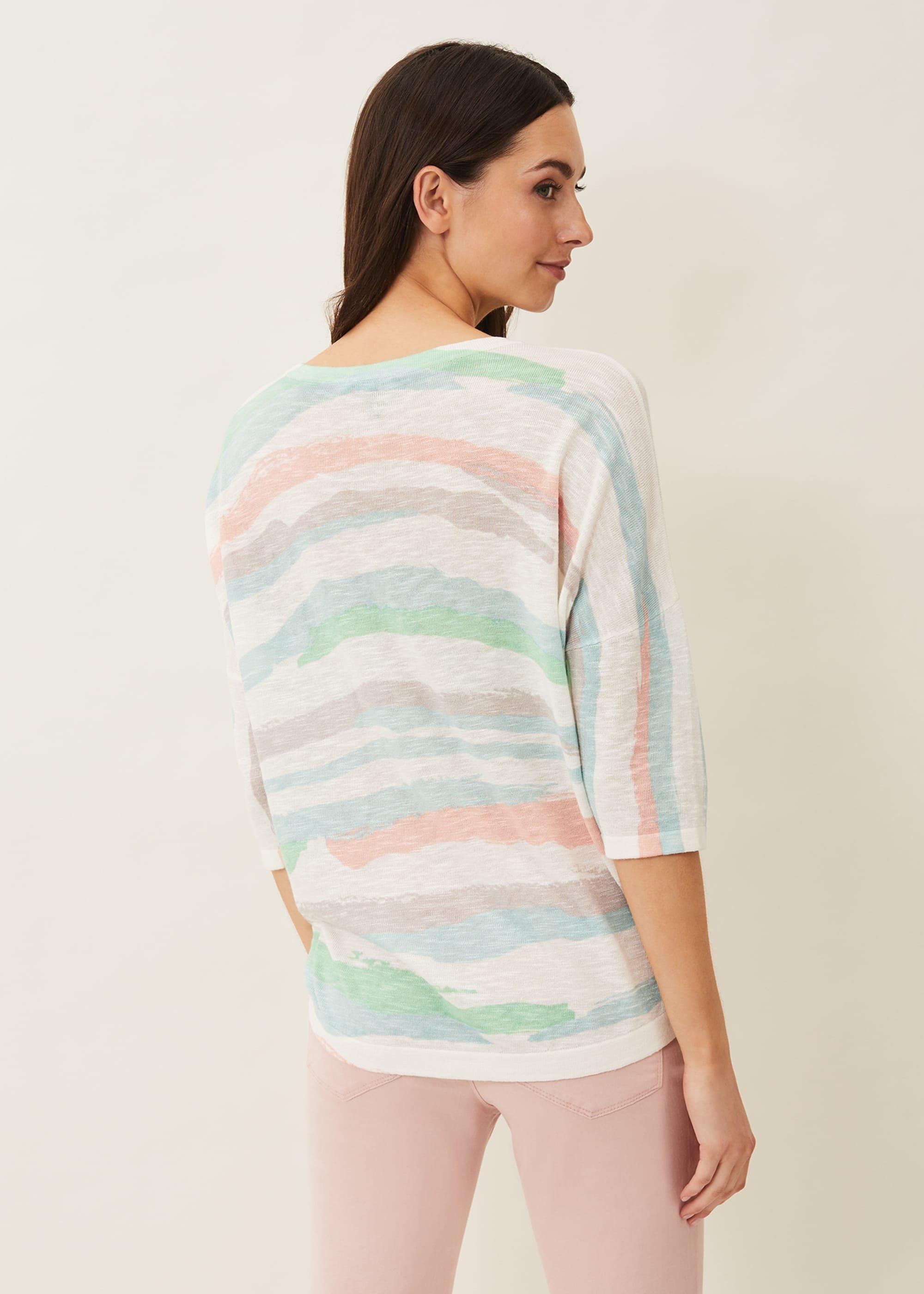 Hexa Stripe Linen Jumper