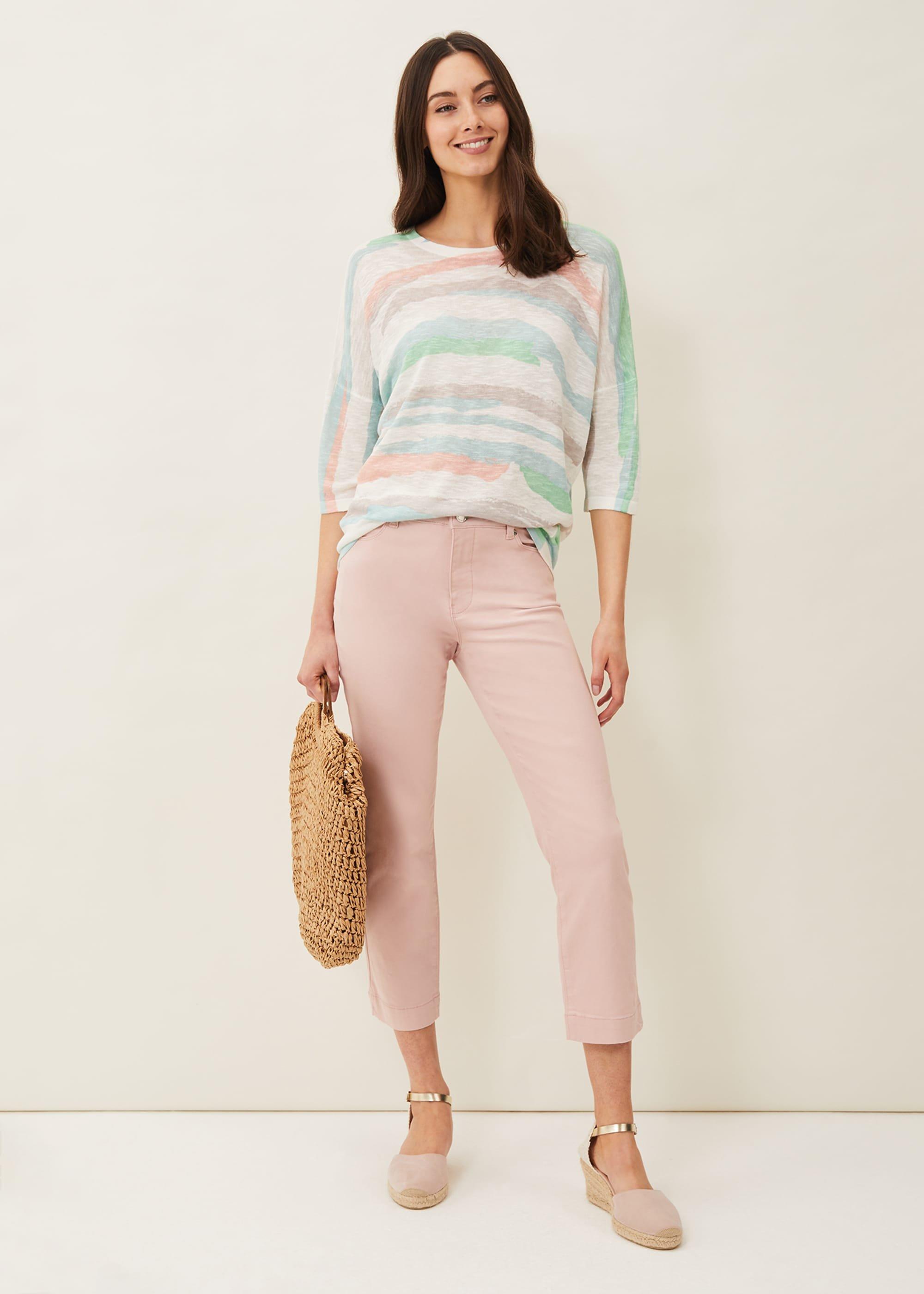 Hexa Stripe Linen Jumper