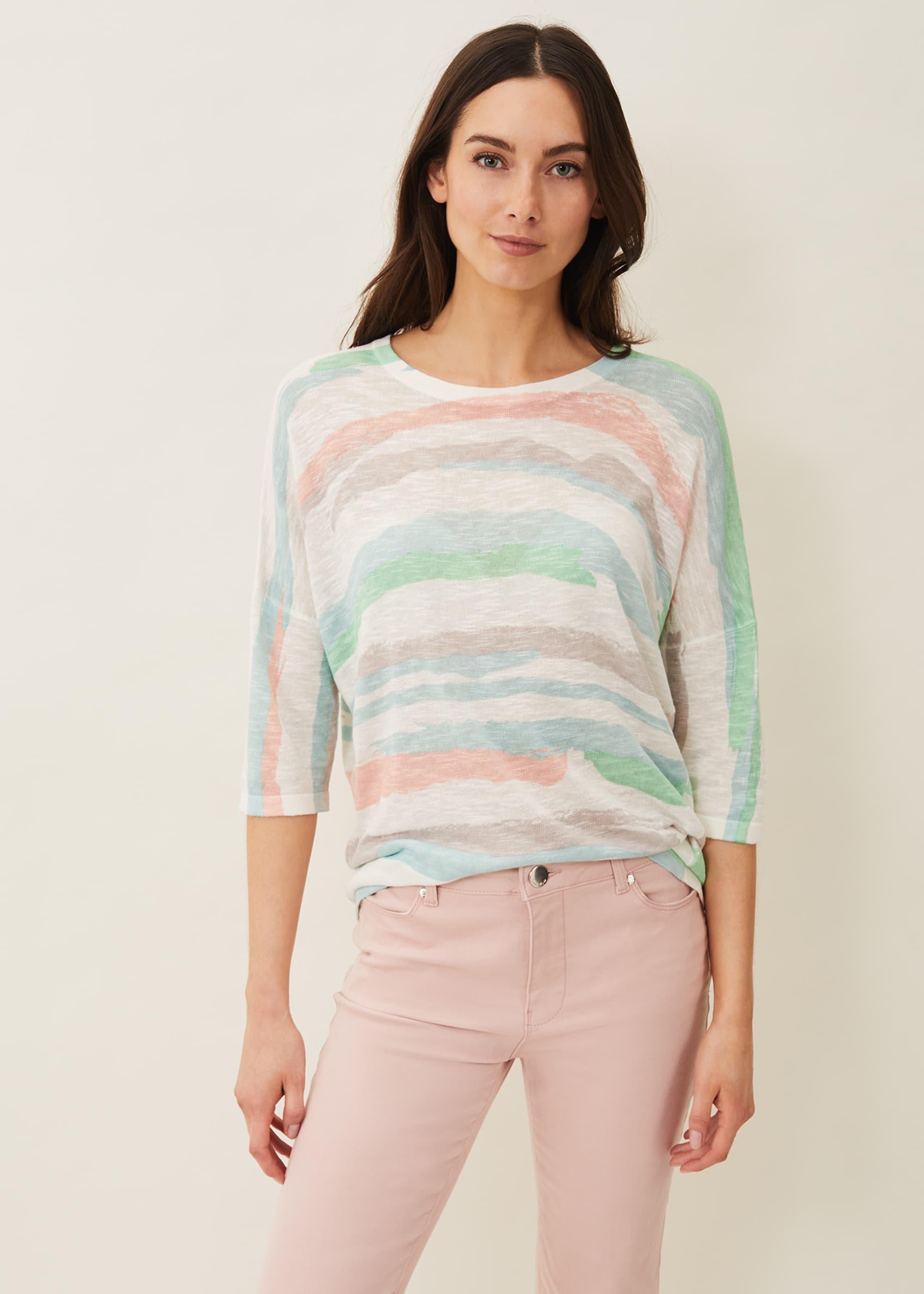 Hexa Stripe Linen Jumper