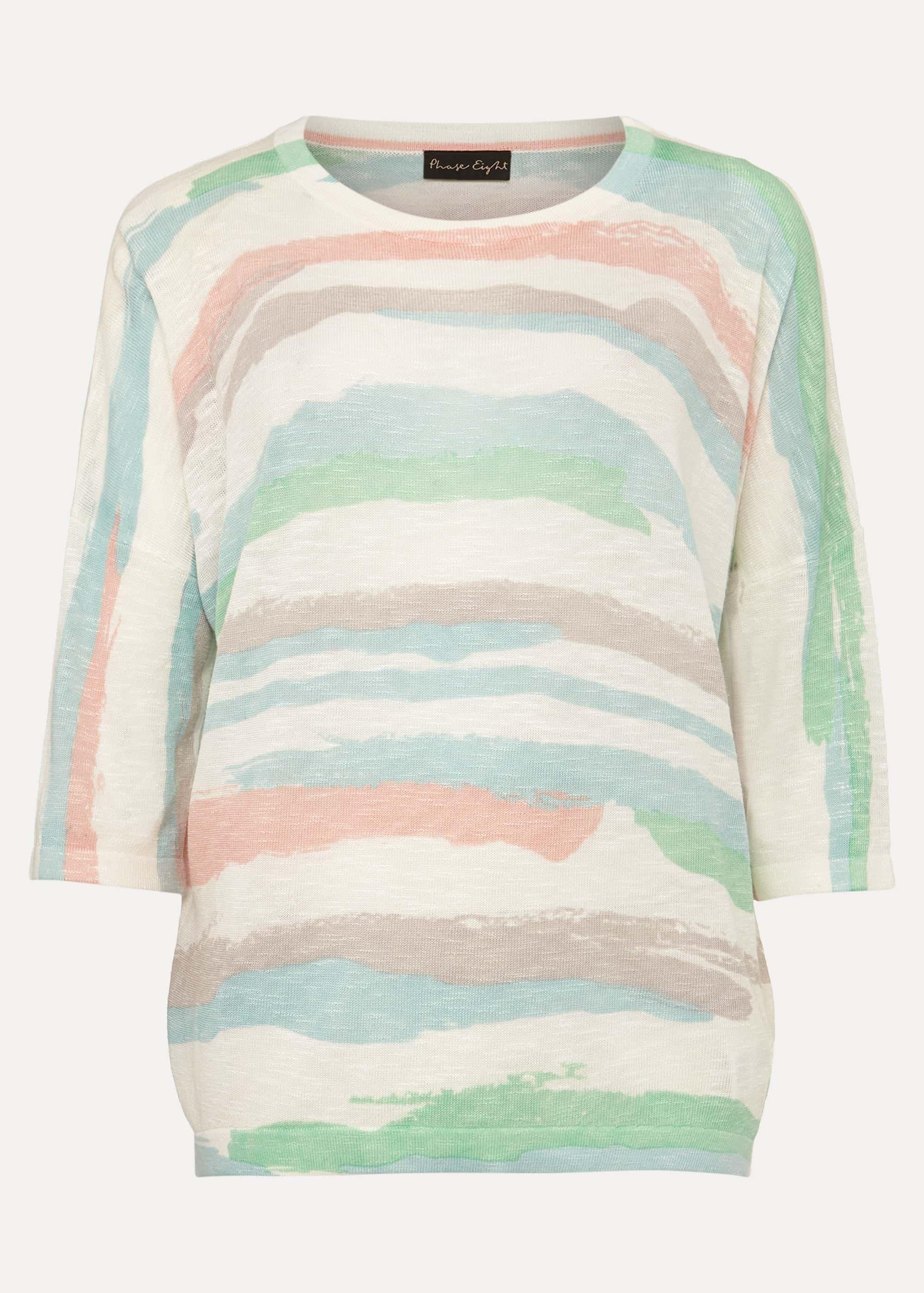 Hexa Stripe Linen Jumper