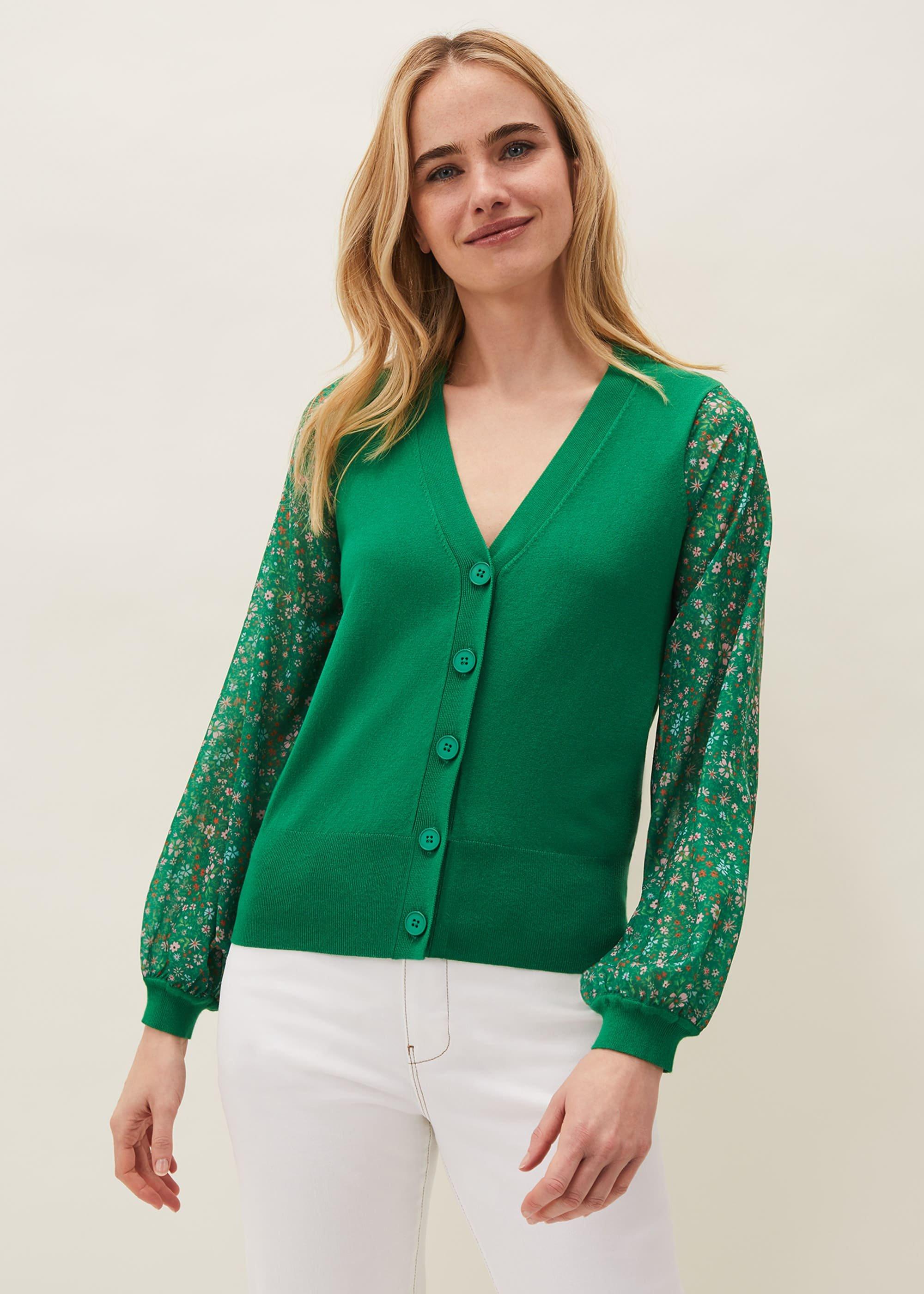 Latasha Floral Sleeve Cardigan