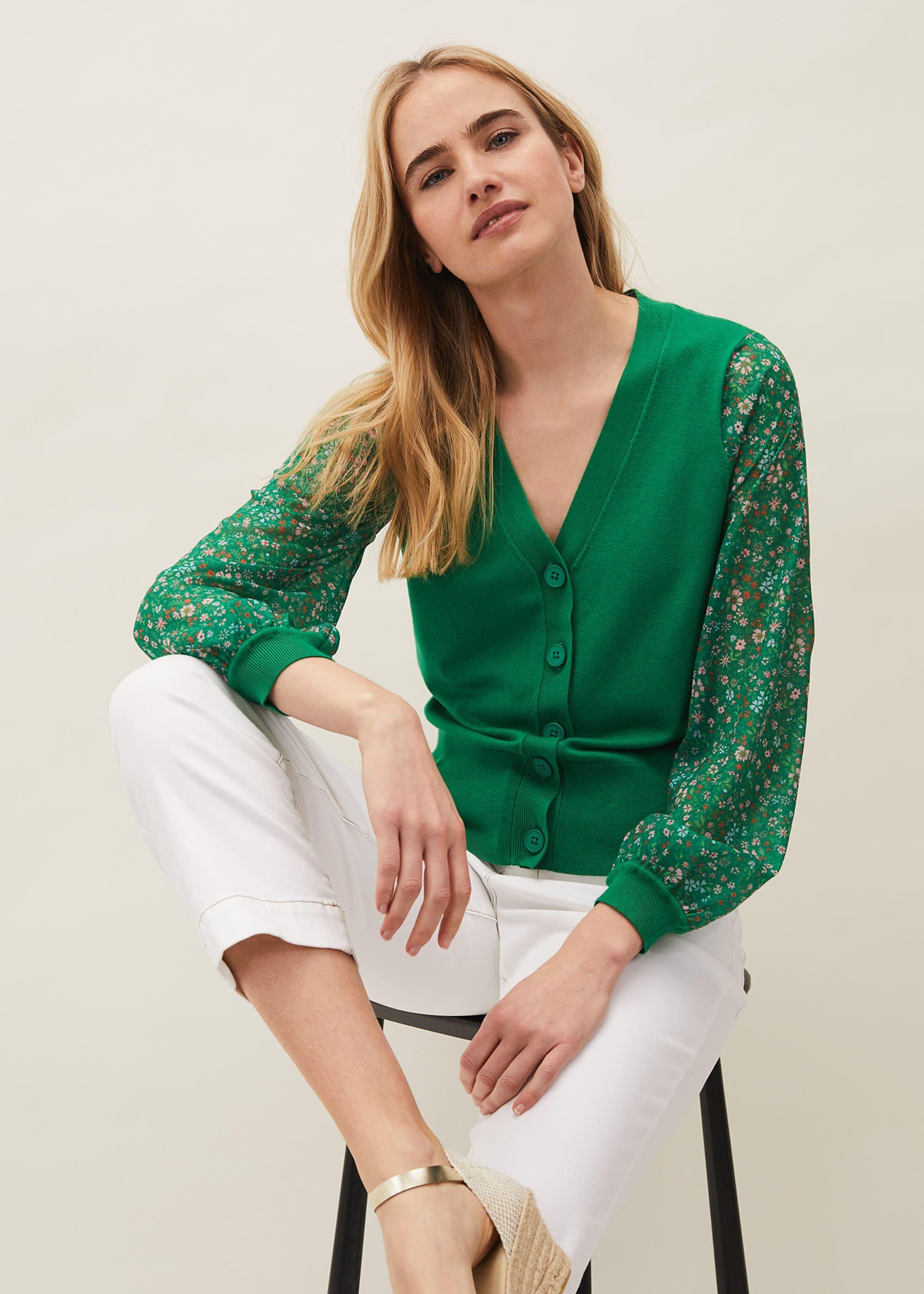 Latasha Floral Sleeve Cardigan
