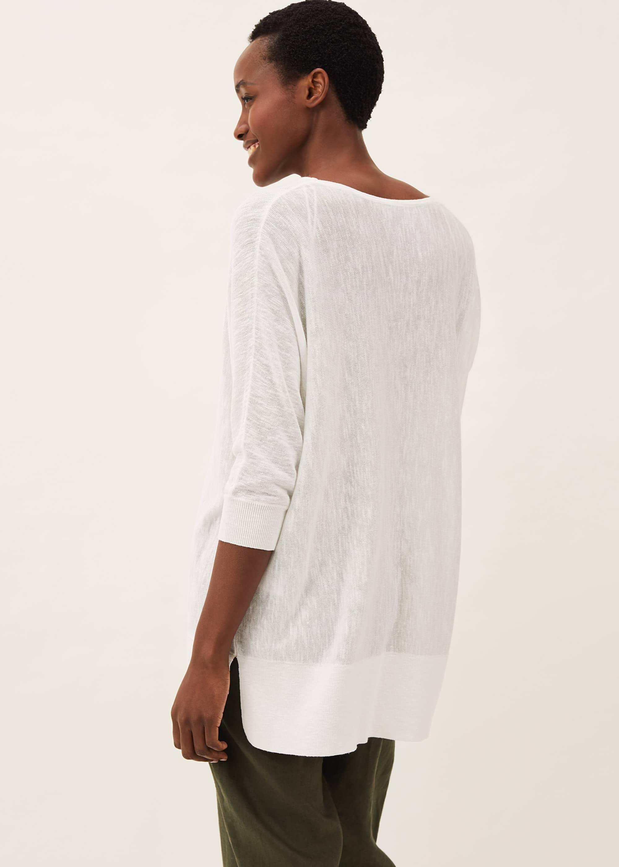 Clare Linen Cowl Neck Jumper