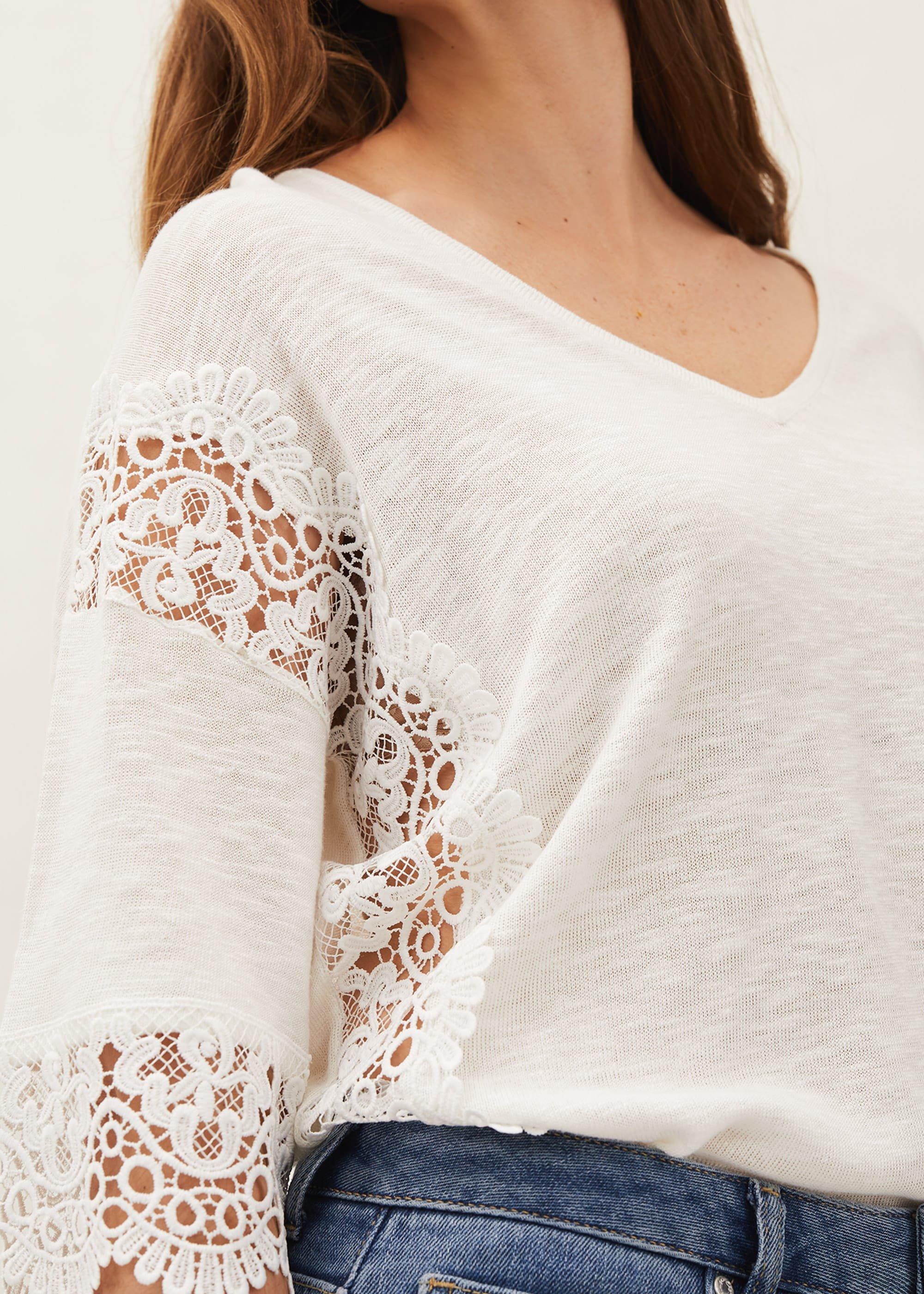 Emili Lace Insert Top