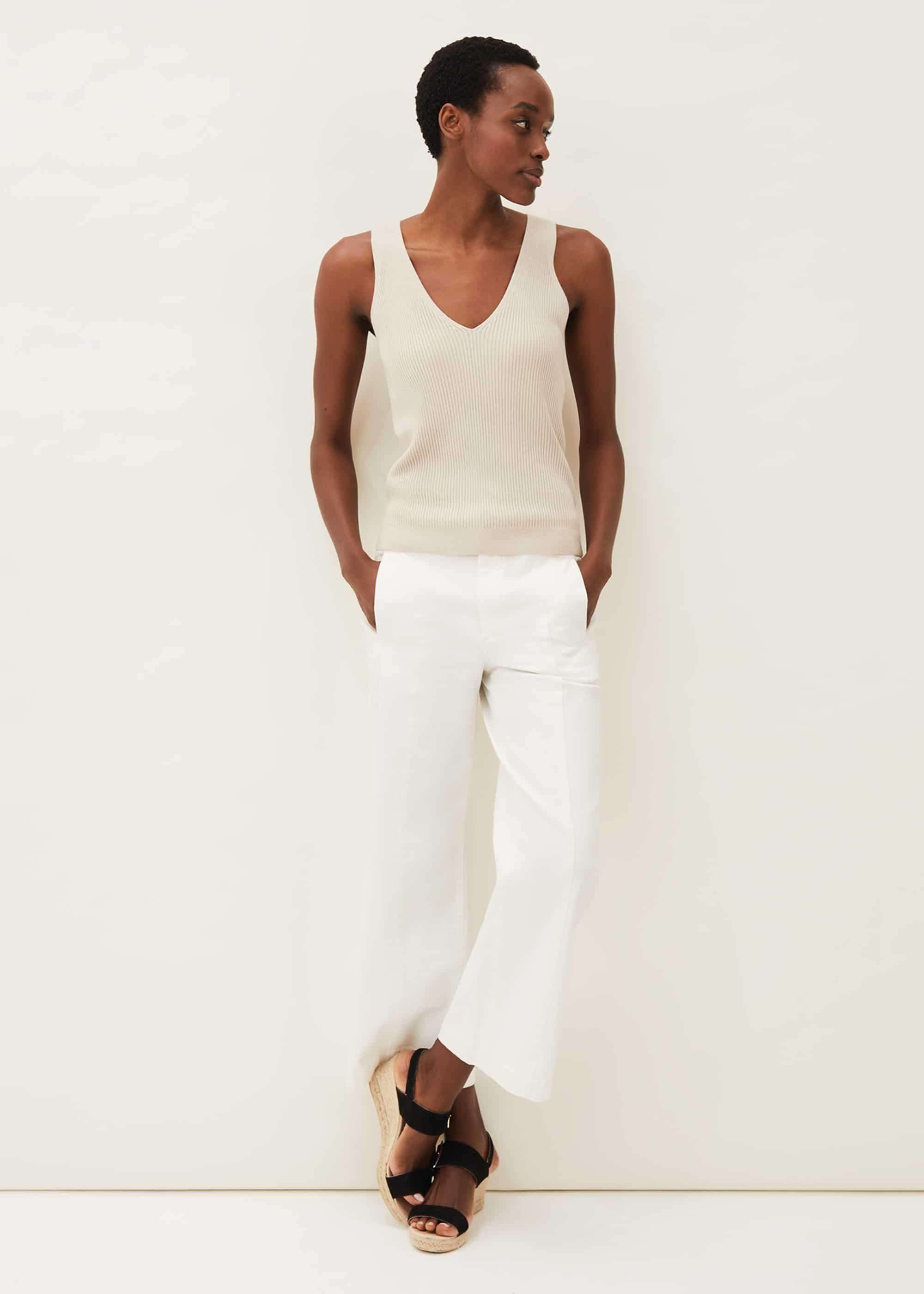 Caryl Ribbed Vest Top