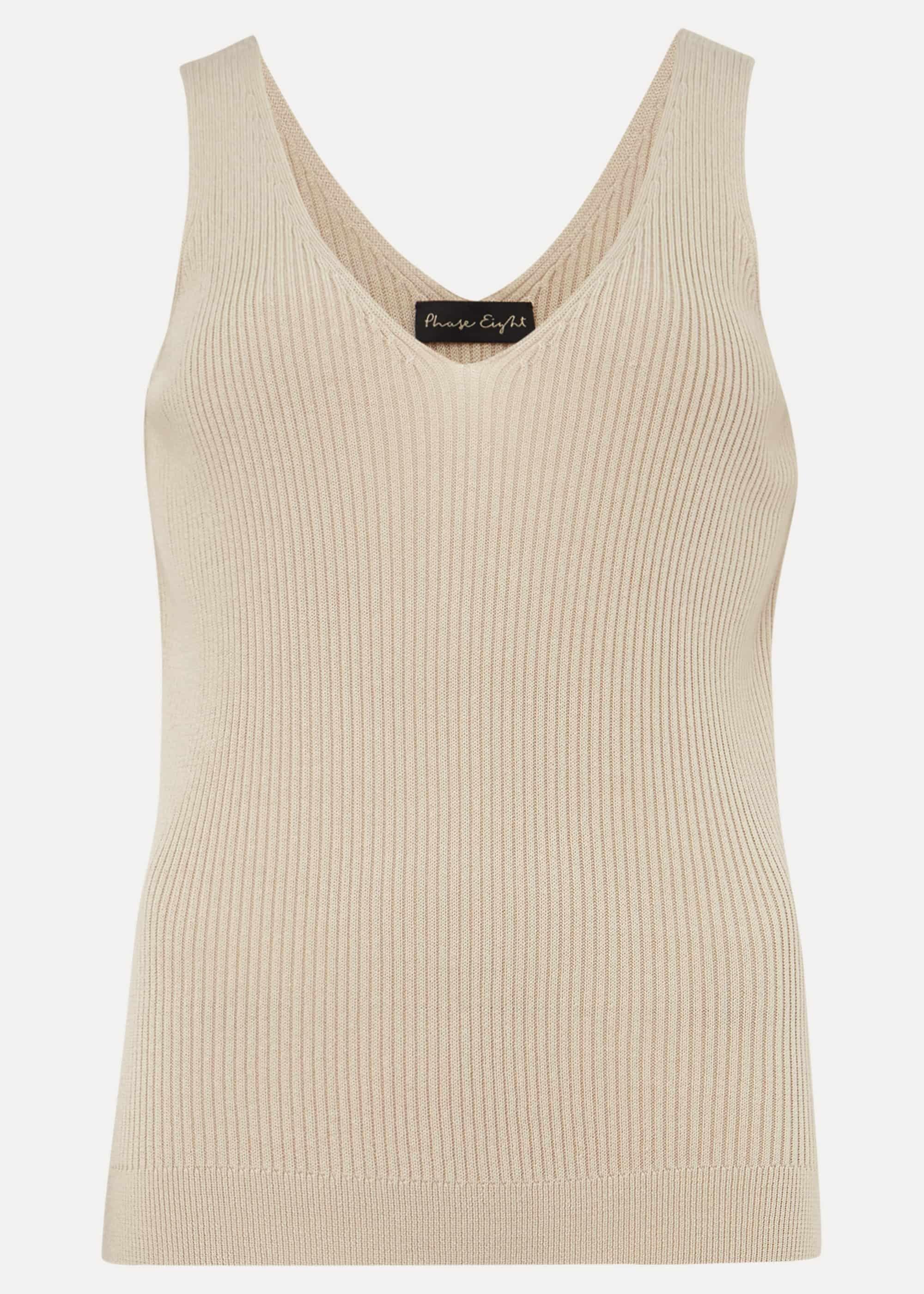 Caryl Ribbed Vest Top