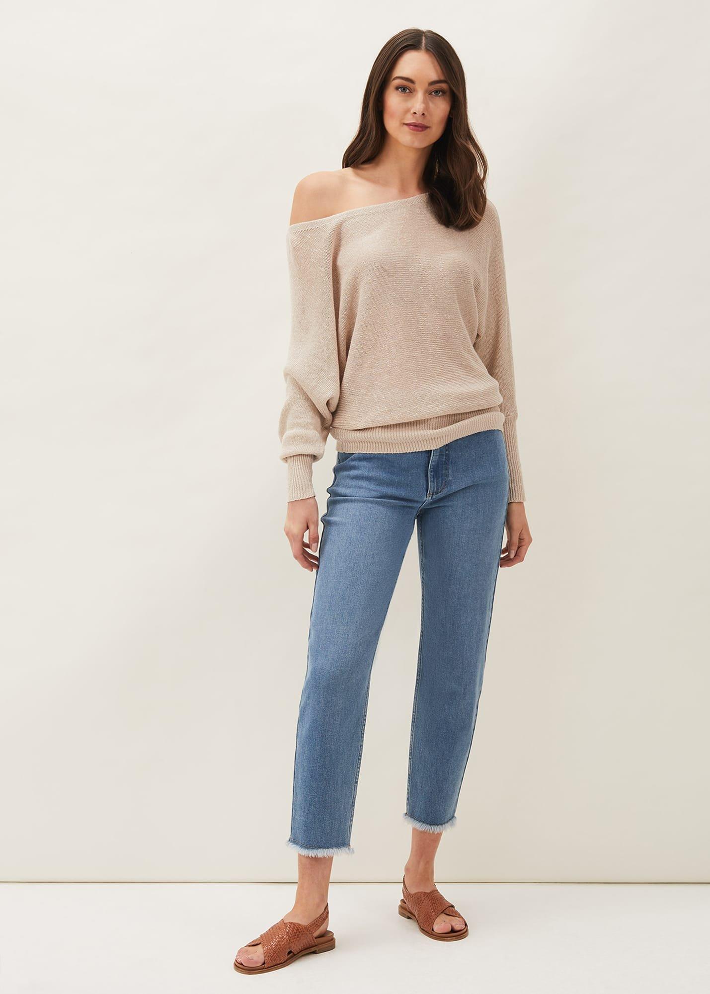 Adelia Fine Knit Linen Jumper