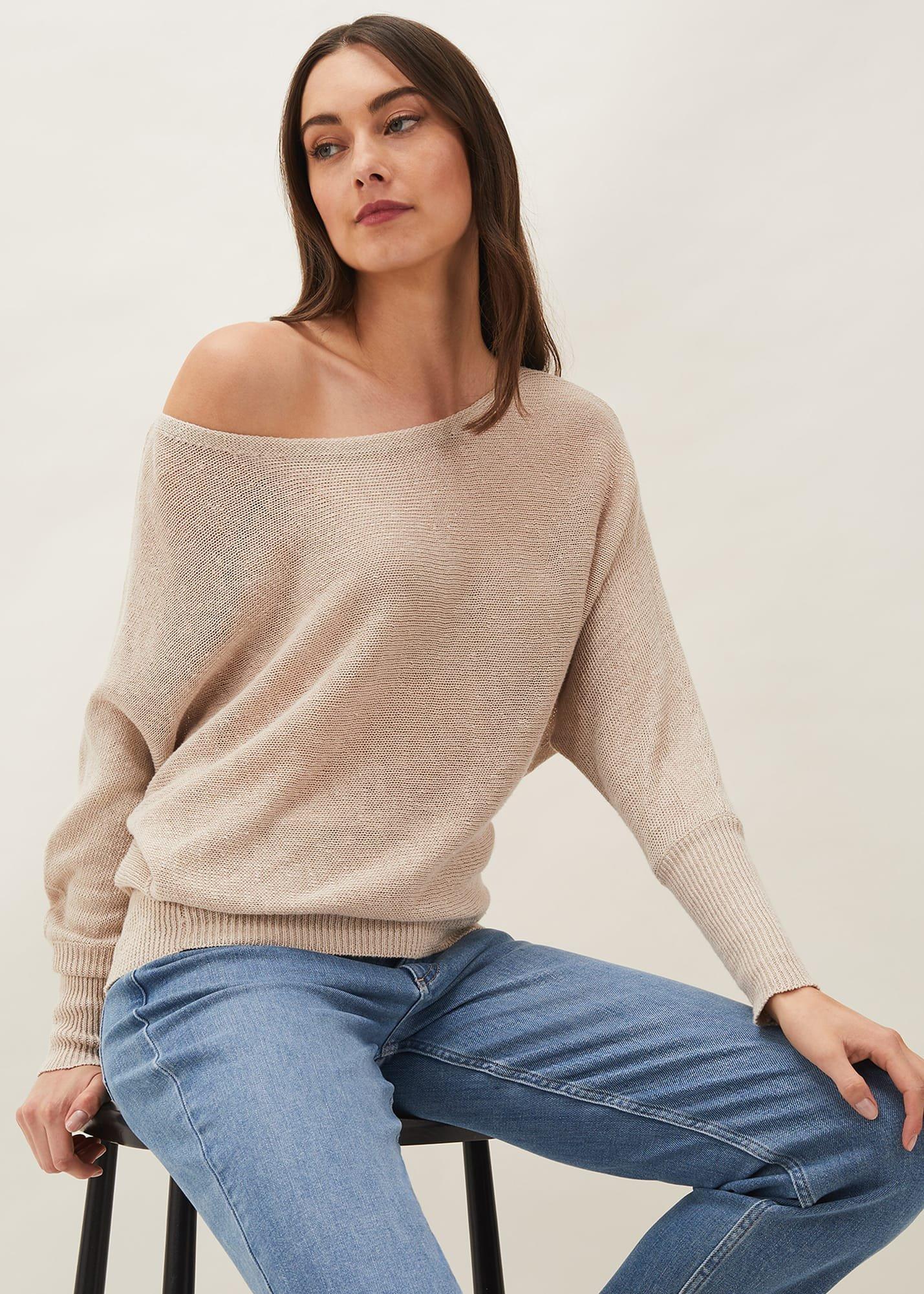 Adelia Fine Knit Linen Jumper
