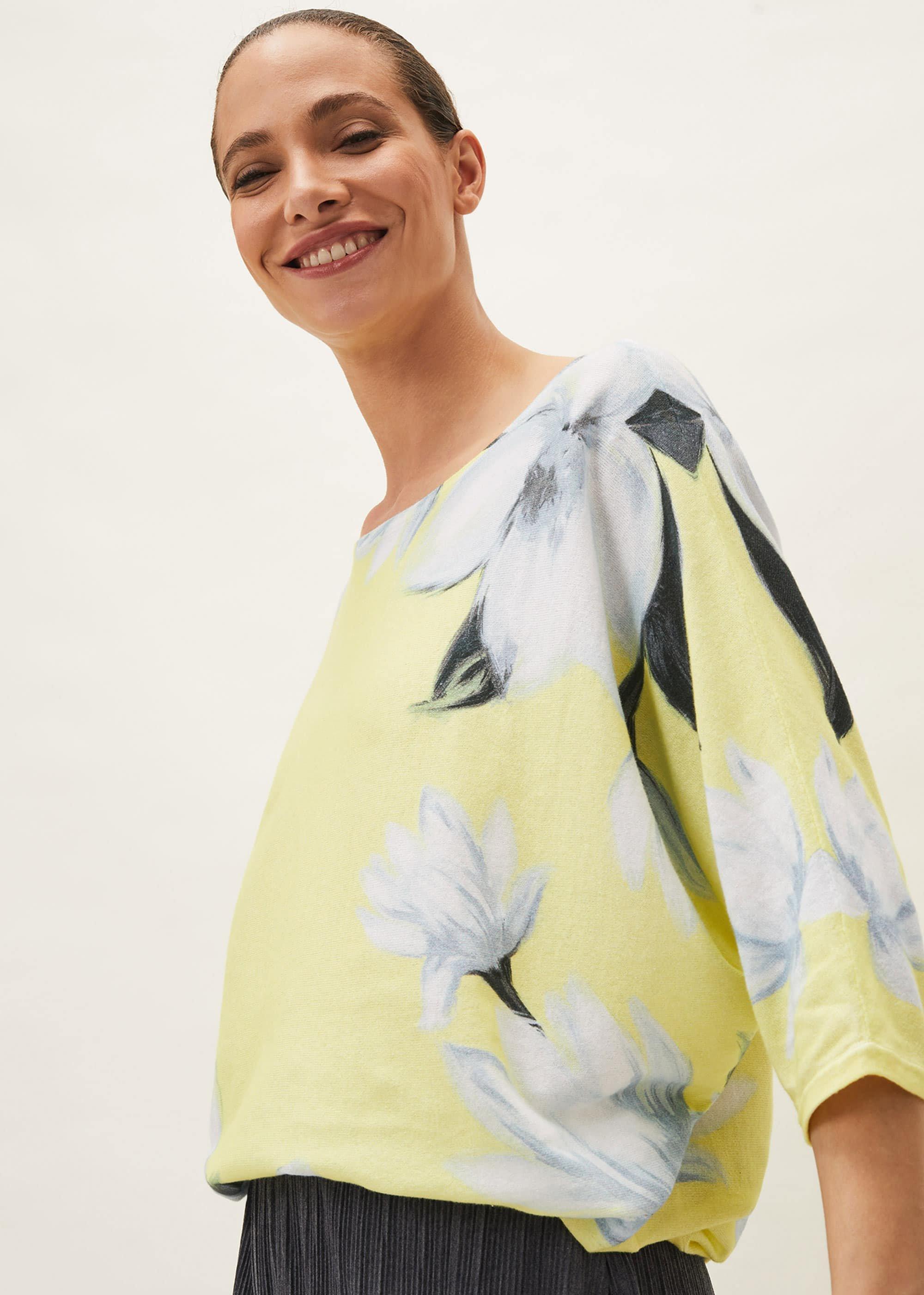 Fenia Floral Fine Knit Jumper