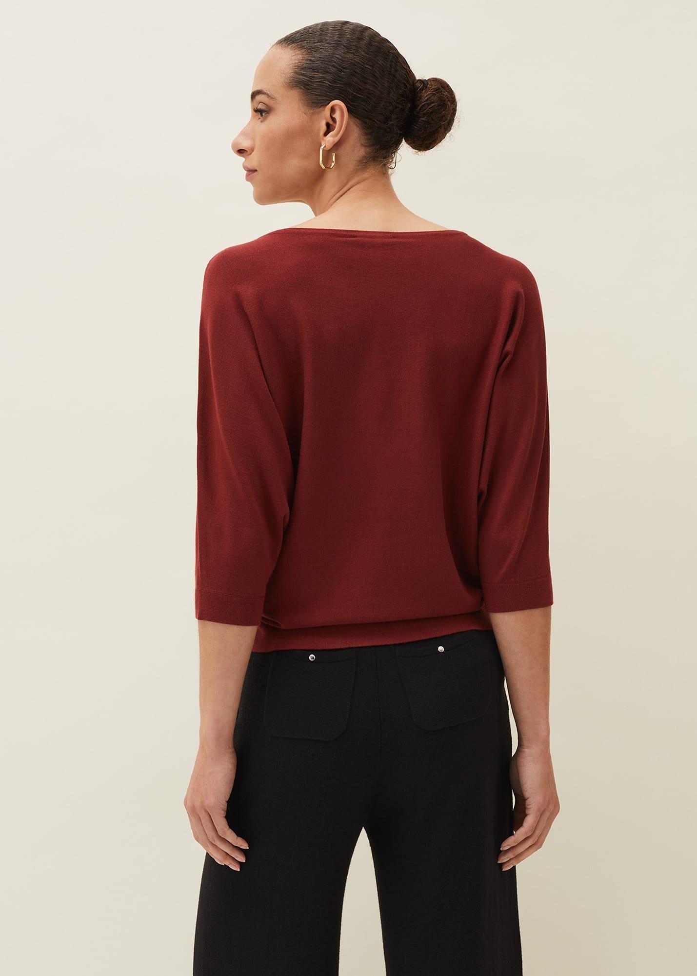 Cristine Batwing Fine Knit Jumper
